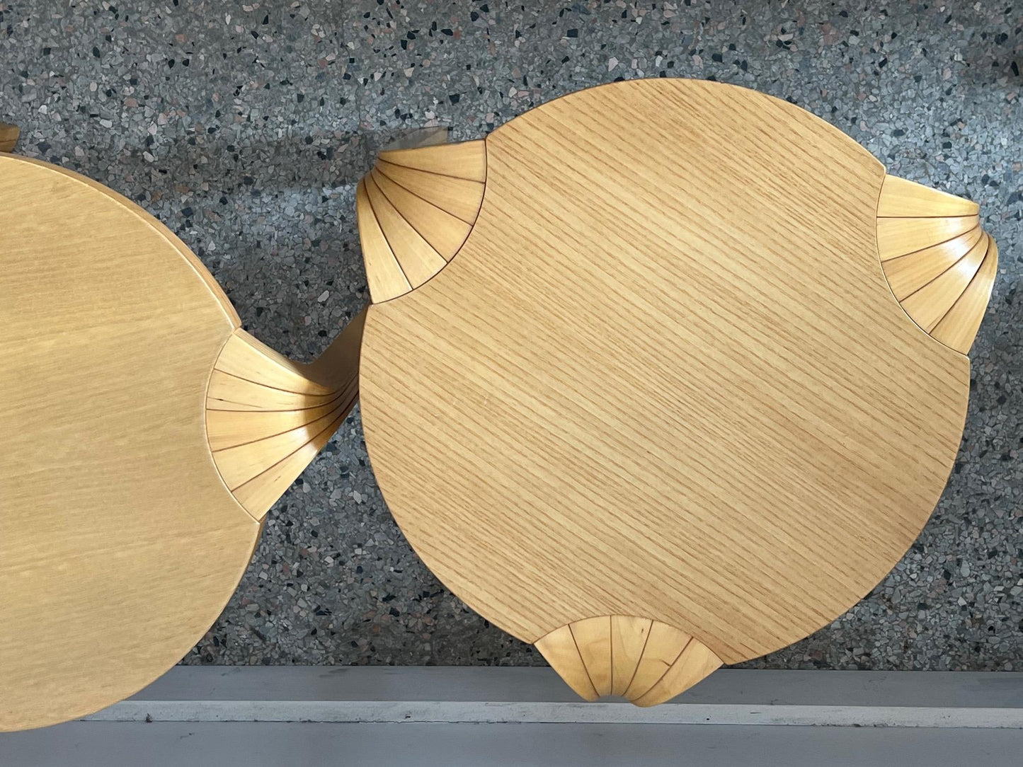 Frisman Vintage A Pair Of Classic Alvar Aalto Fan Leg Stools ca' 1970's