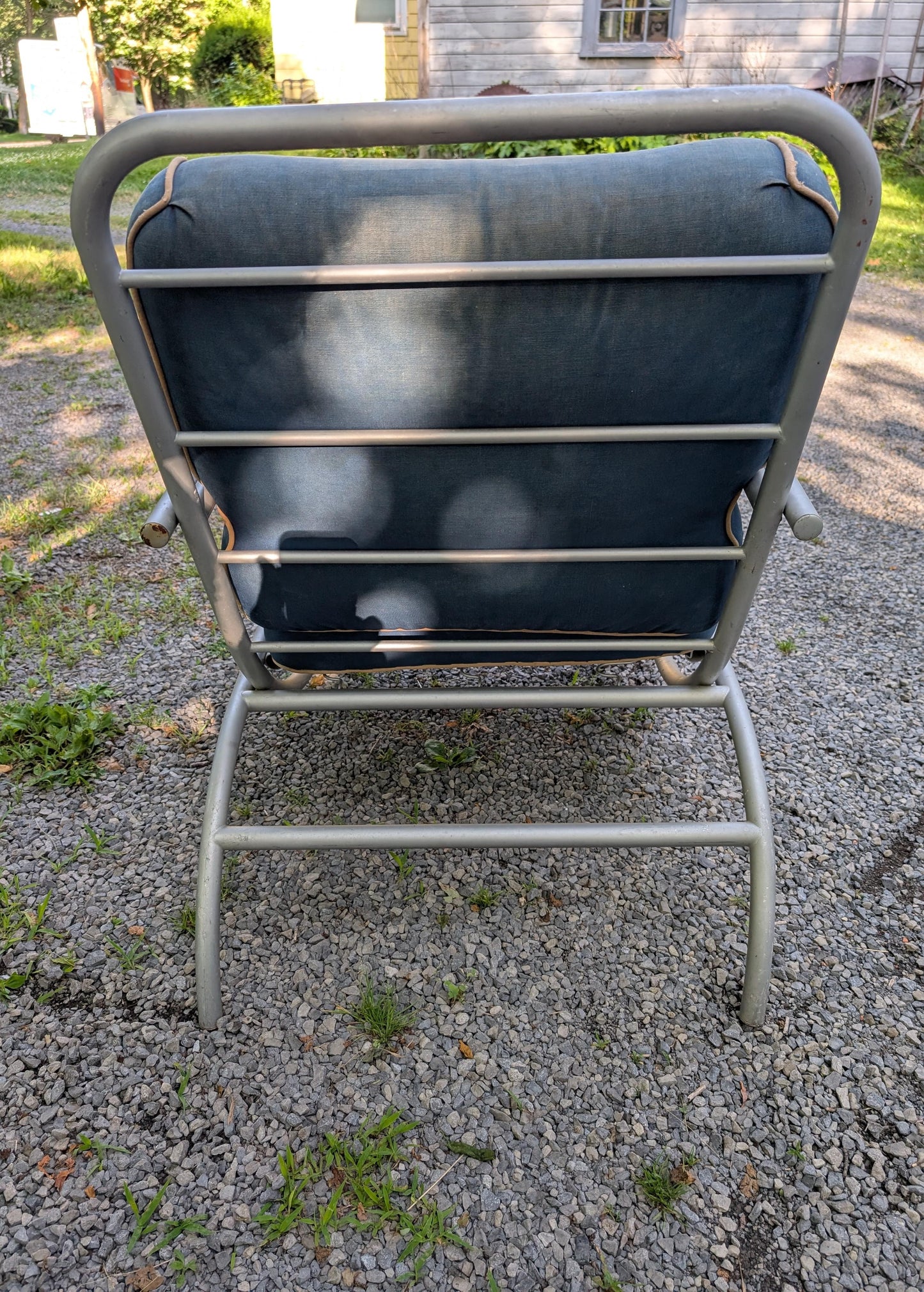Frisman Vintage A Set Of Four Modernist Armchairs ca' 1950's Aluminum For Patio/Garden