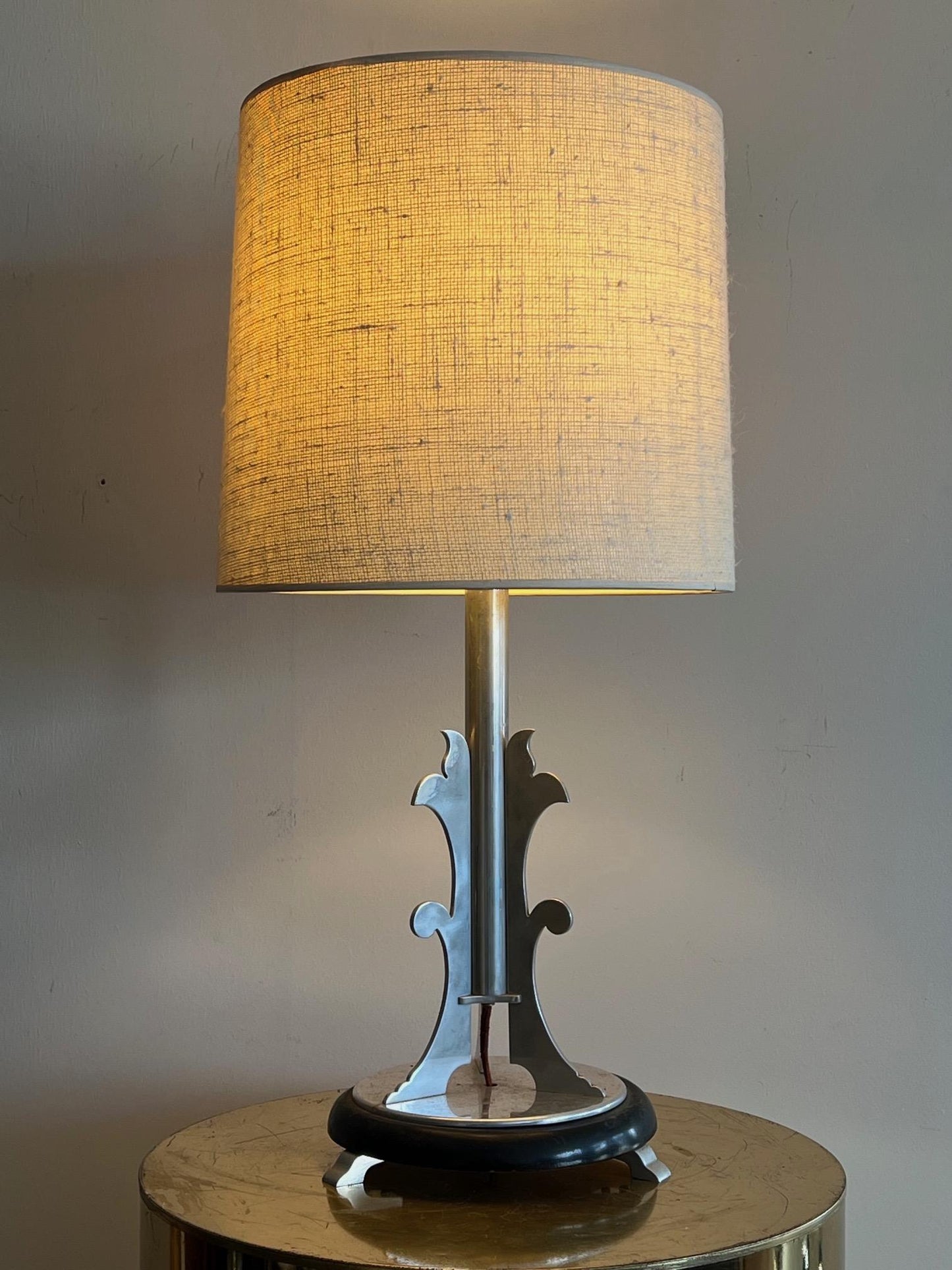 Frisman Vintage Art Deco Machine Age Table Lamp