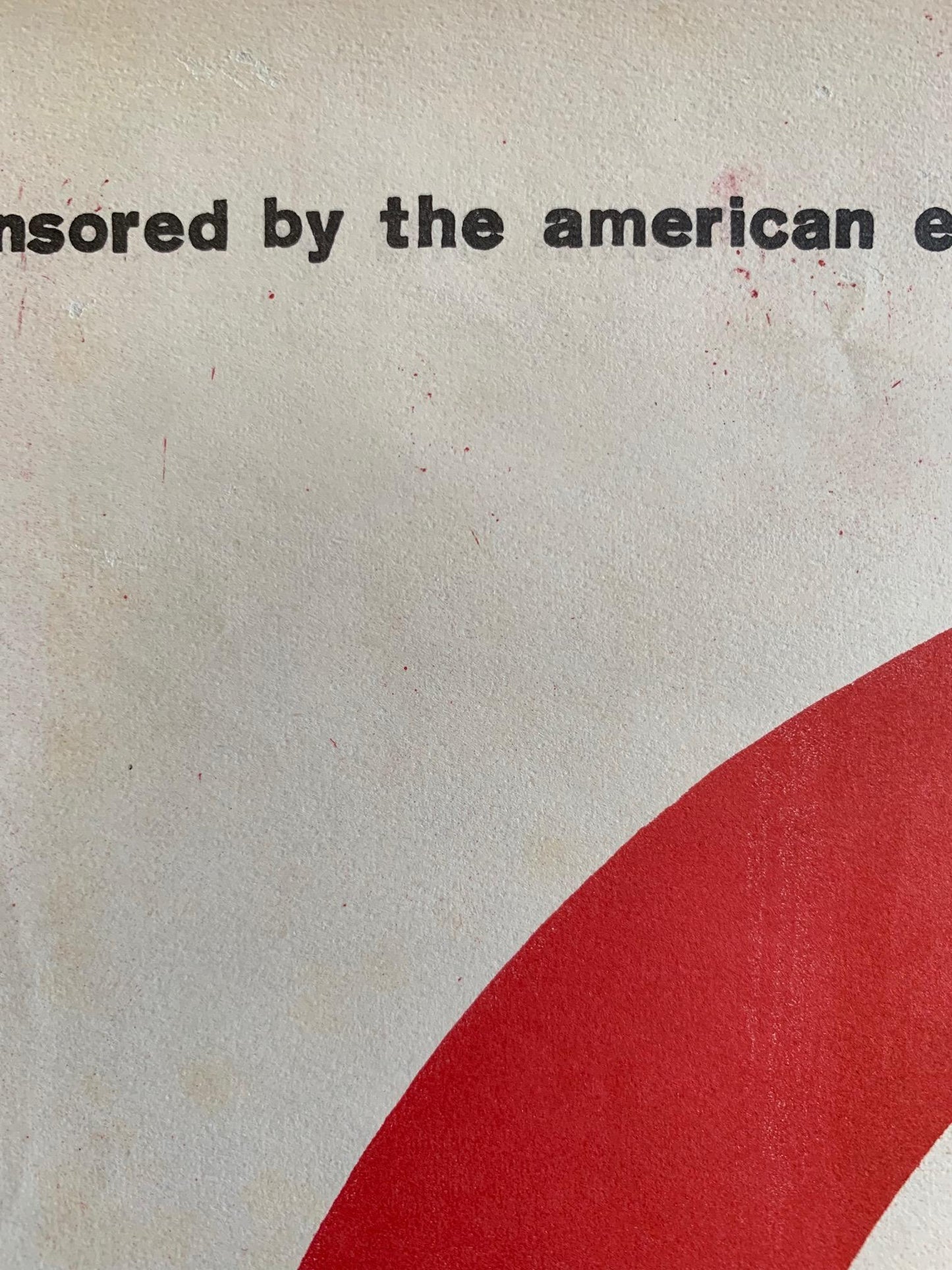 Frisman Vintage Great Art Poster circa 1950s American Embassy, Paris