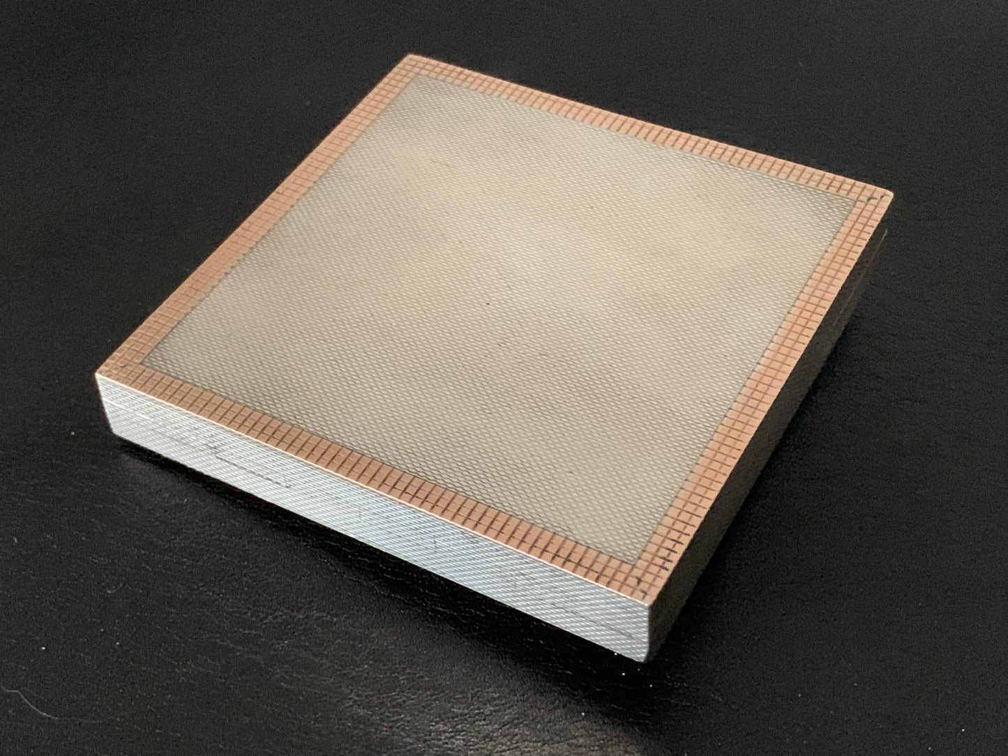 Frisman Vintage Asprey Sterling Silver and Rose Gold Compact, circa 1960