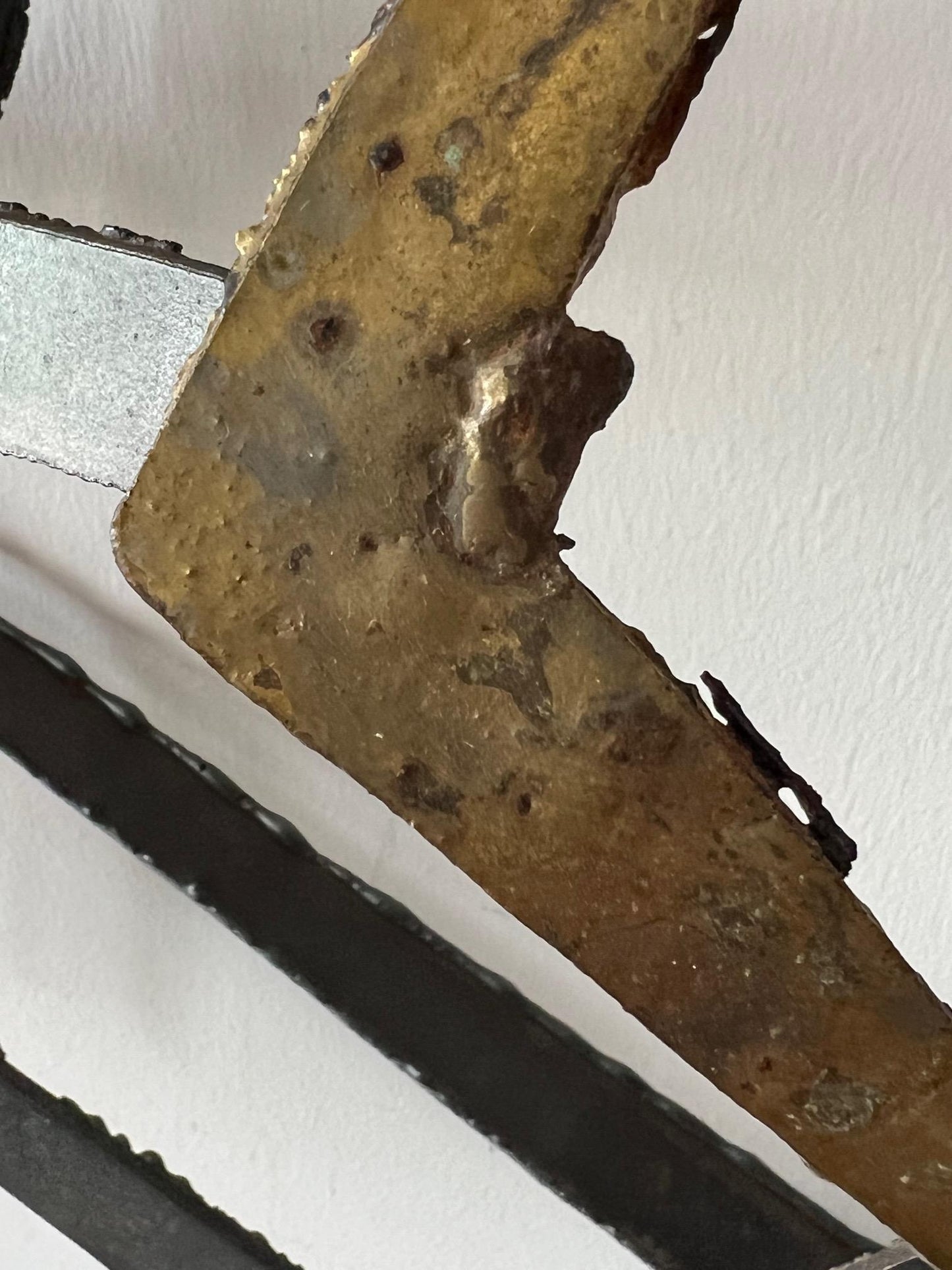 Frisman Vintage Unusual Brutalist Steel Sculpture