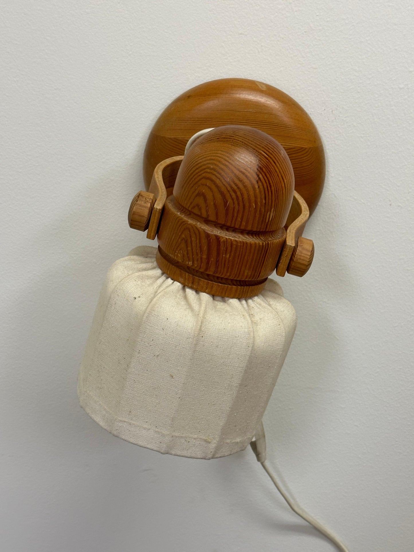 Frisman Vintage Markslöjd Sweden Pine Sconce or Wall Light