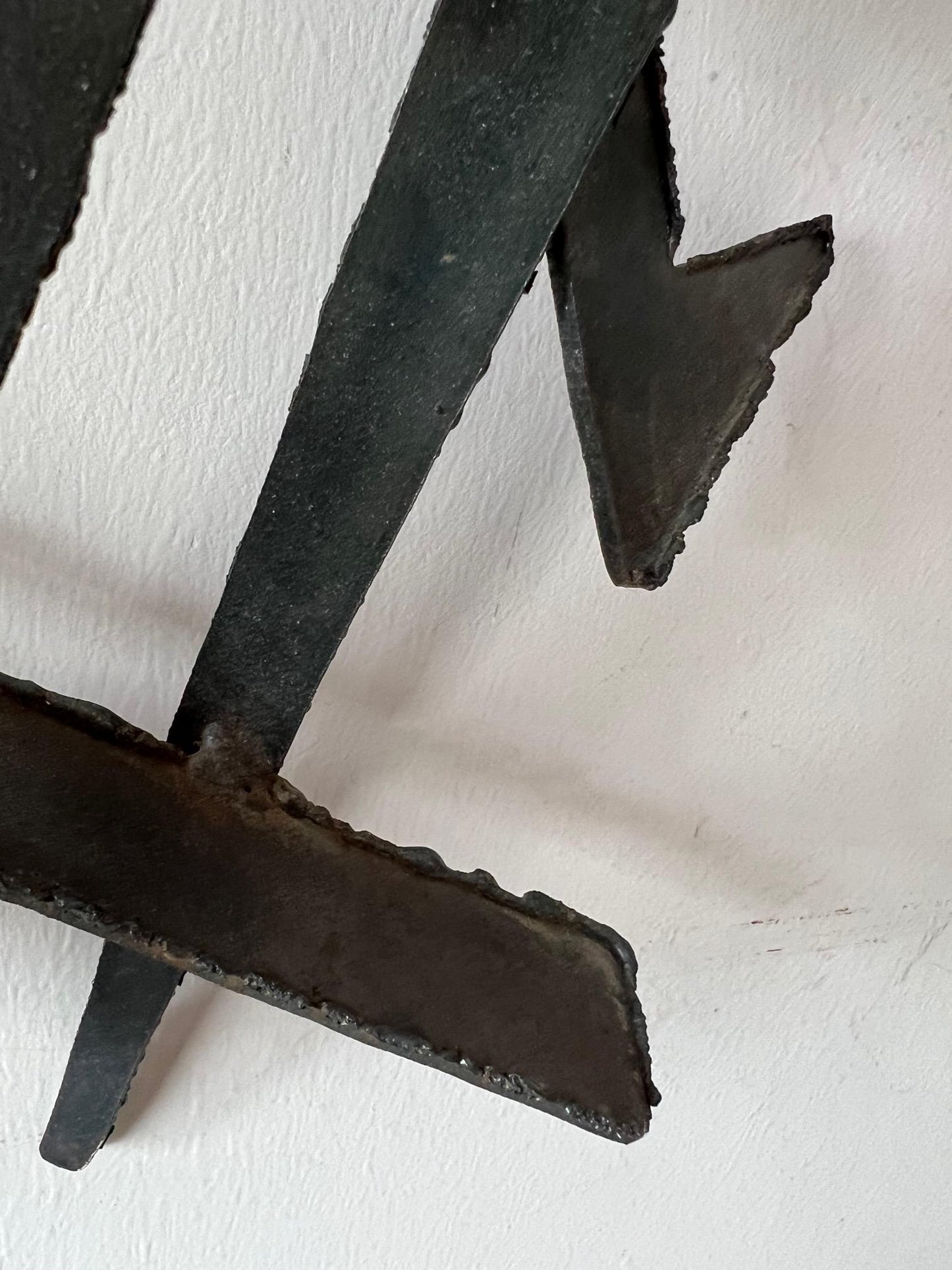 Frisman Vintage Unusual Brutalist Steel Sculpture