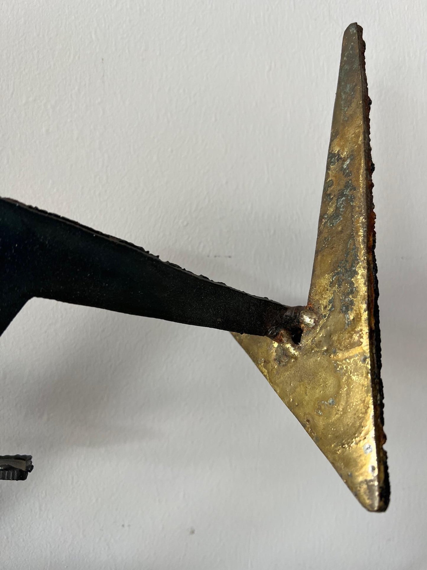 Frisman Vintage Unusual Brutalist Steel Sculpture
