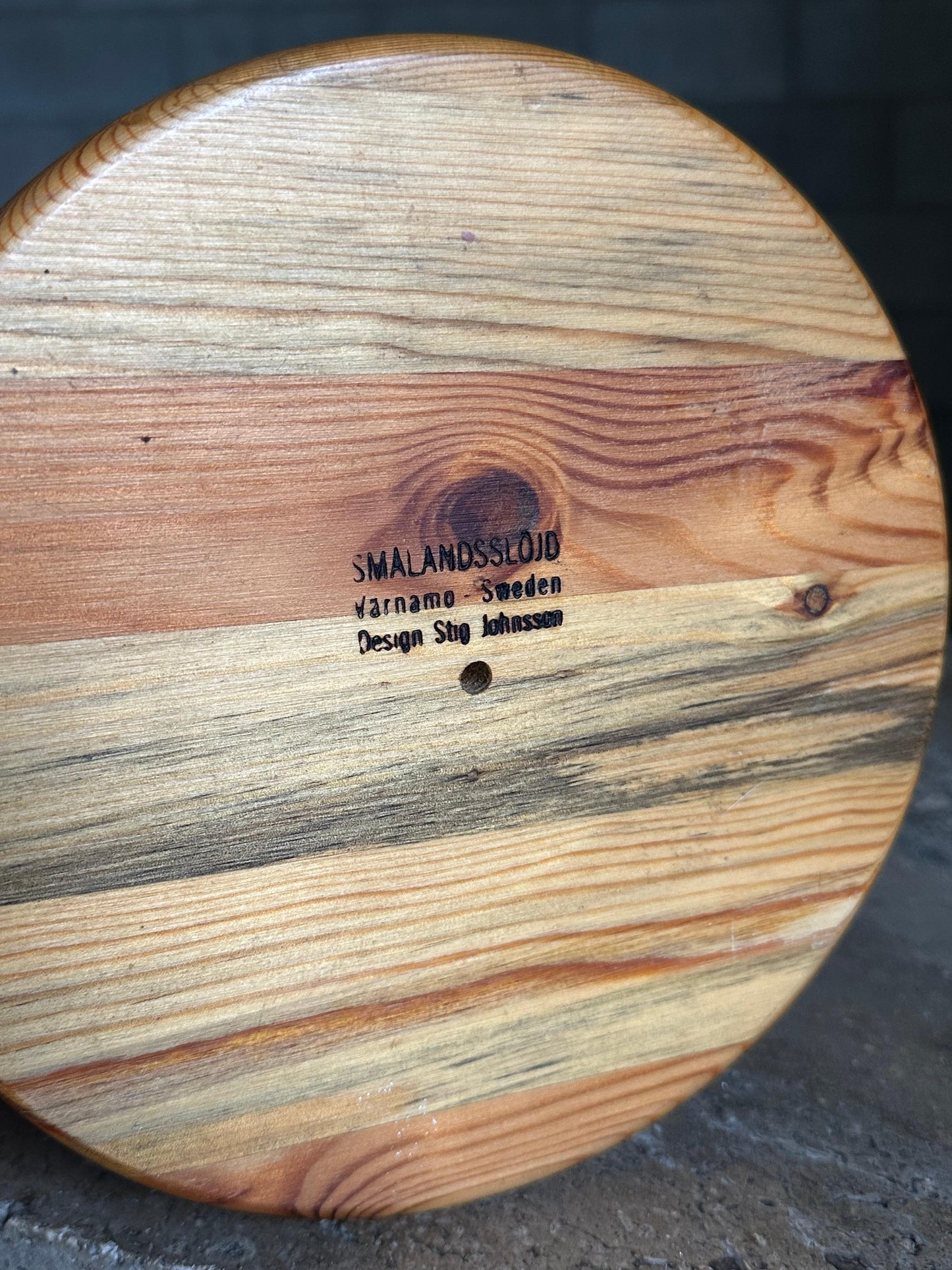 Frisman Vintage Large Pine Bowl by Stig Johnsson for Smålandsslöjd, Värnamo