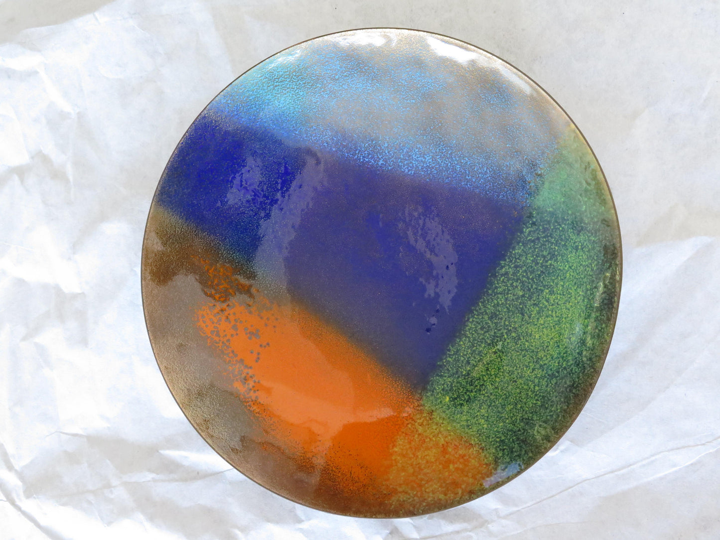 Frisman Vintage Unusual Enamel Bowl by Bovano