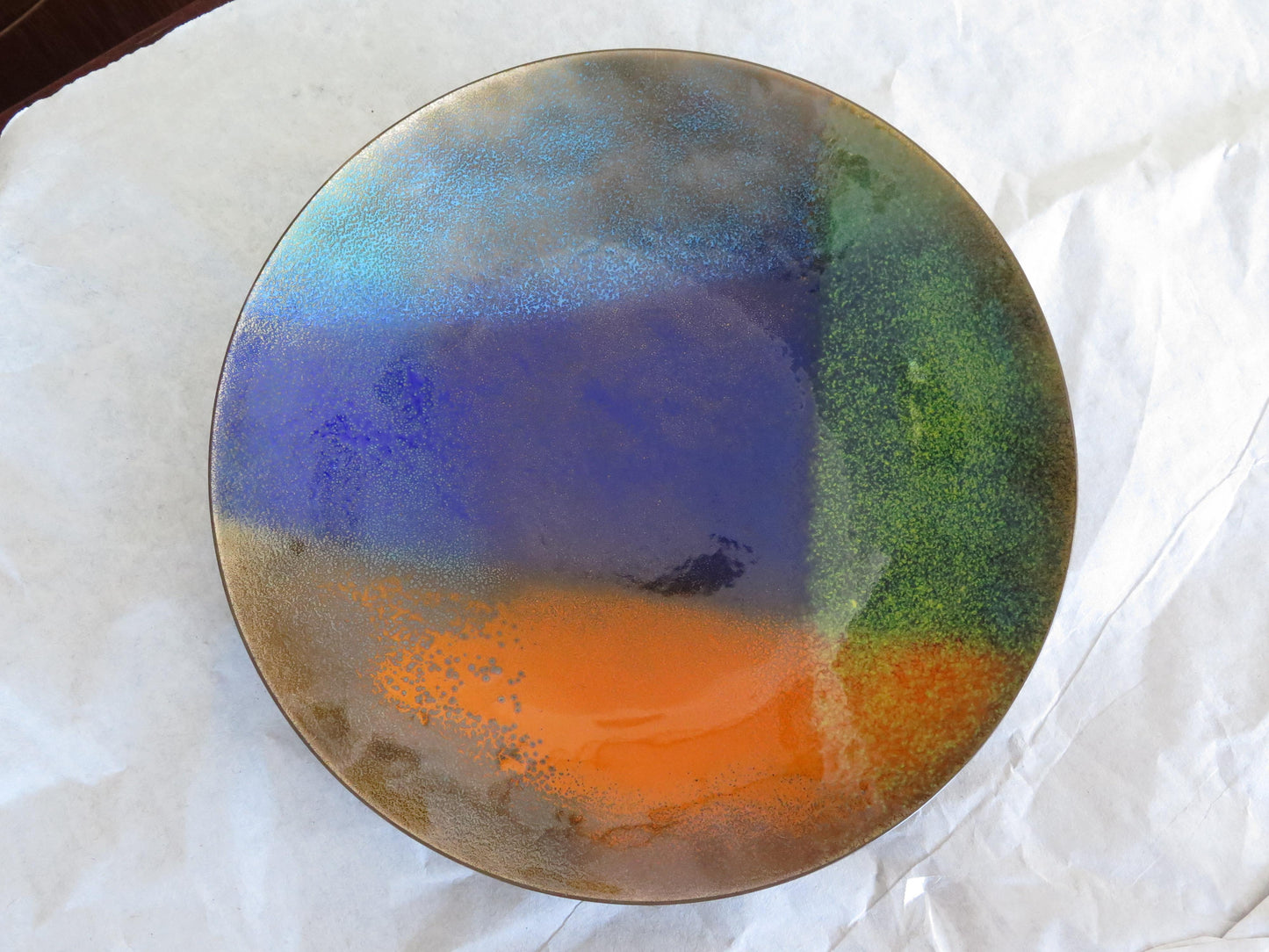 Frisman Vintage Unusual Enamel Bowl by Bovano
