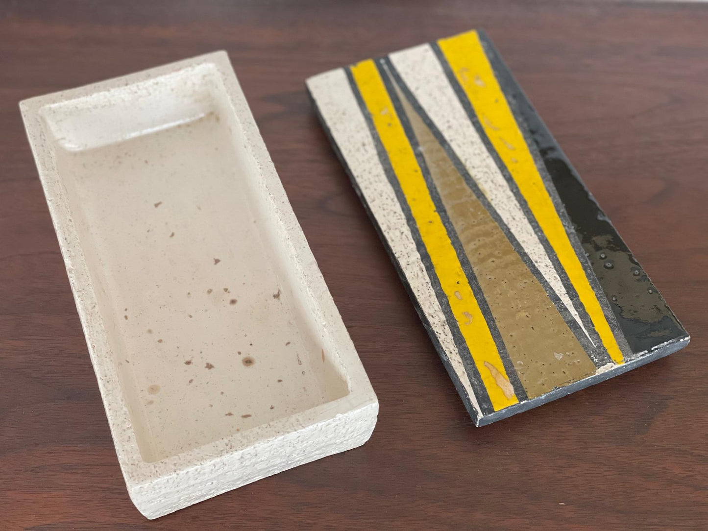 Frisman Vintage Unusual Ceramic Box By Bitossi Raymor, Italy