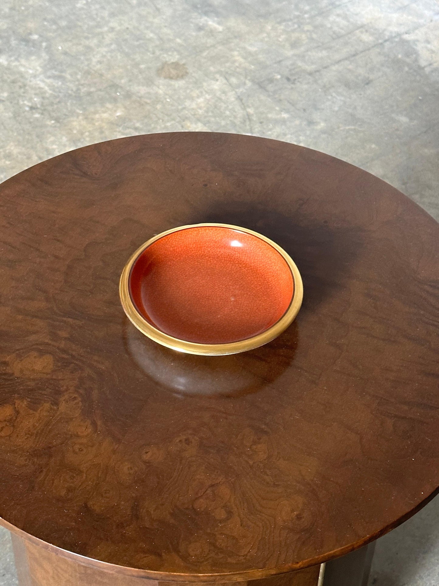 Frisman Vintage Thorkild Olsen for Royal Copenhagen Crackle Glazed Bowl, Denmark