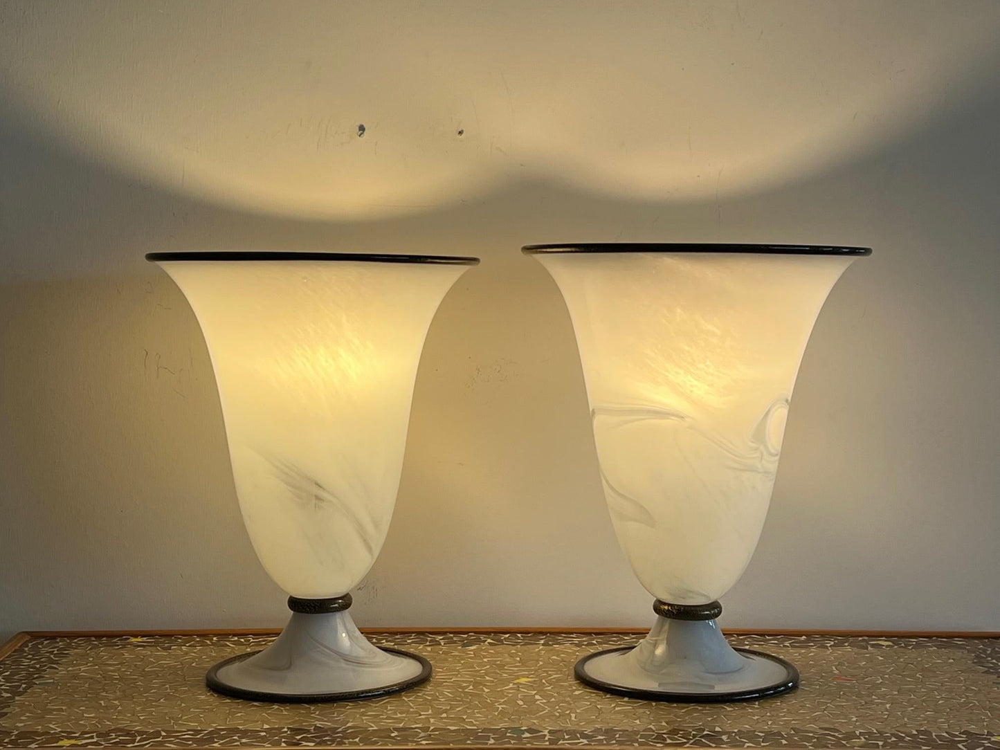 Frisman Vintage Barovier And Toso Primavera Lamps