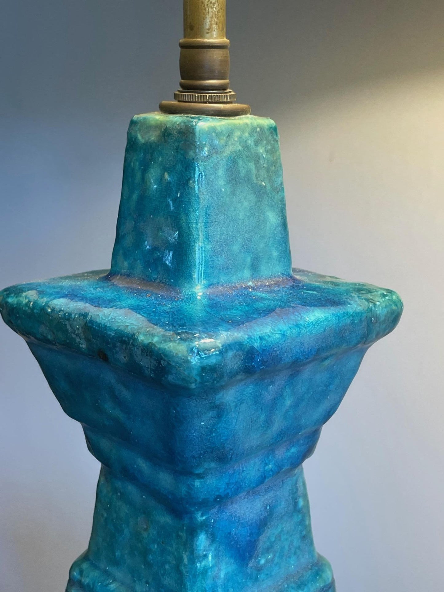 Frisman Vintage Pair of Architectural Bitossi Lamps