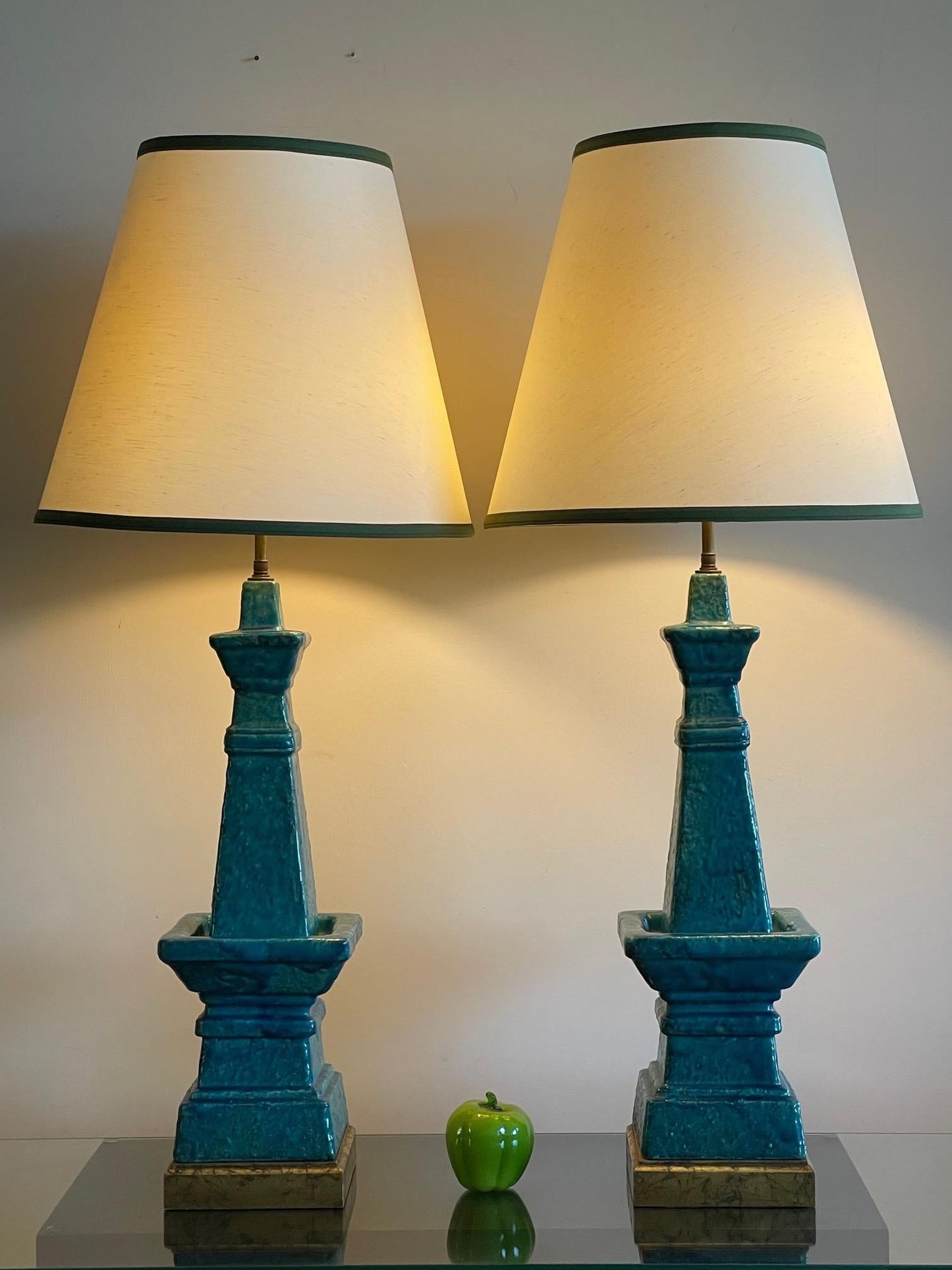 Frisman Vintage Pair of Architectural Bitossi Lamps