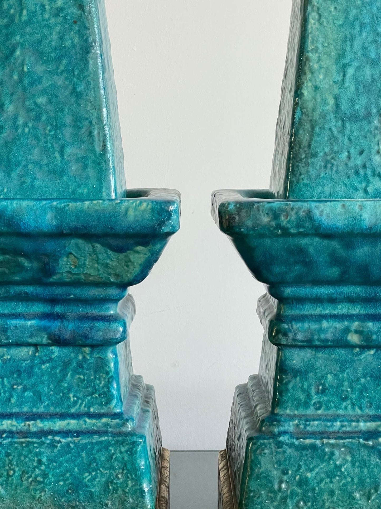Frisman Vintage Pair of Architectural Bitossi Lamps