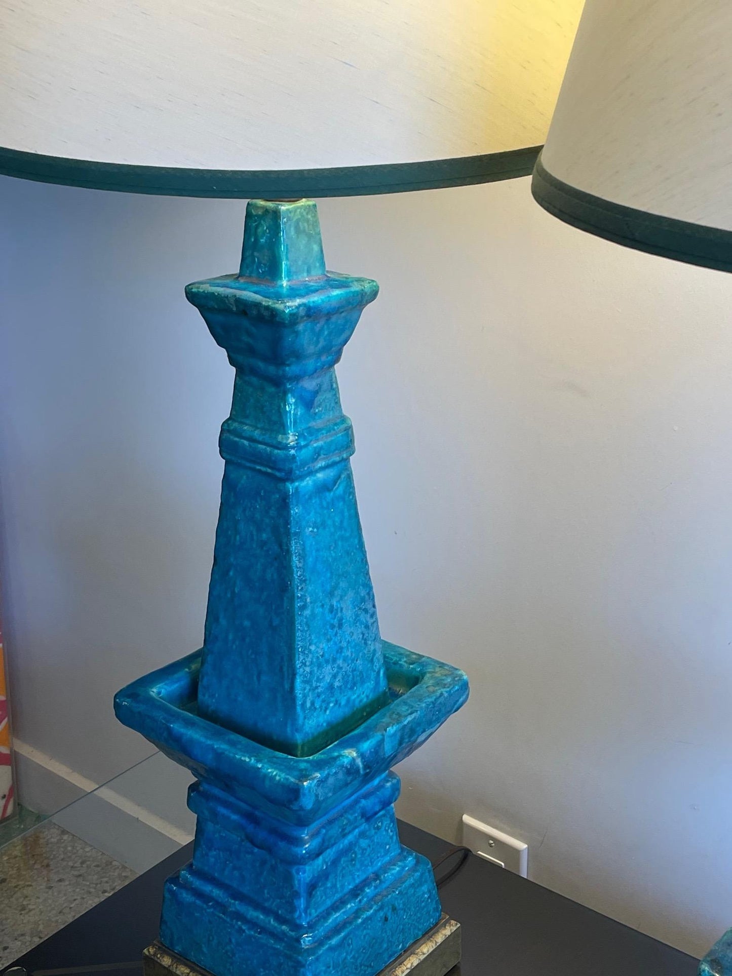 Frisman Vintage Pair of Architectural Bitossi Lamps
