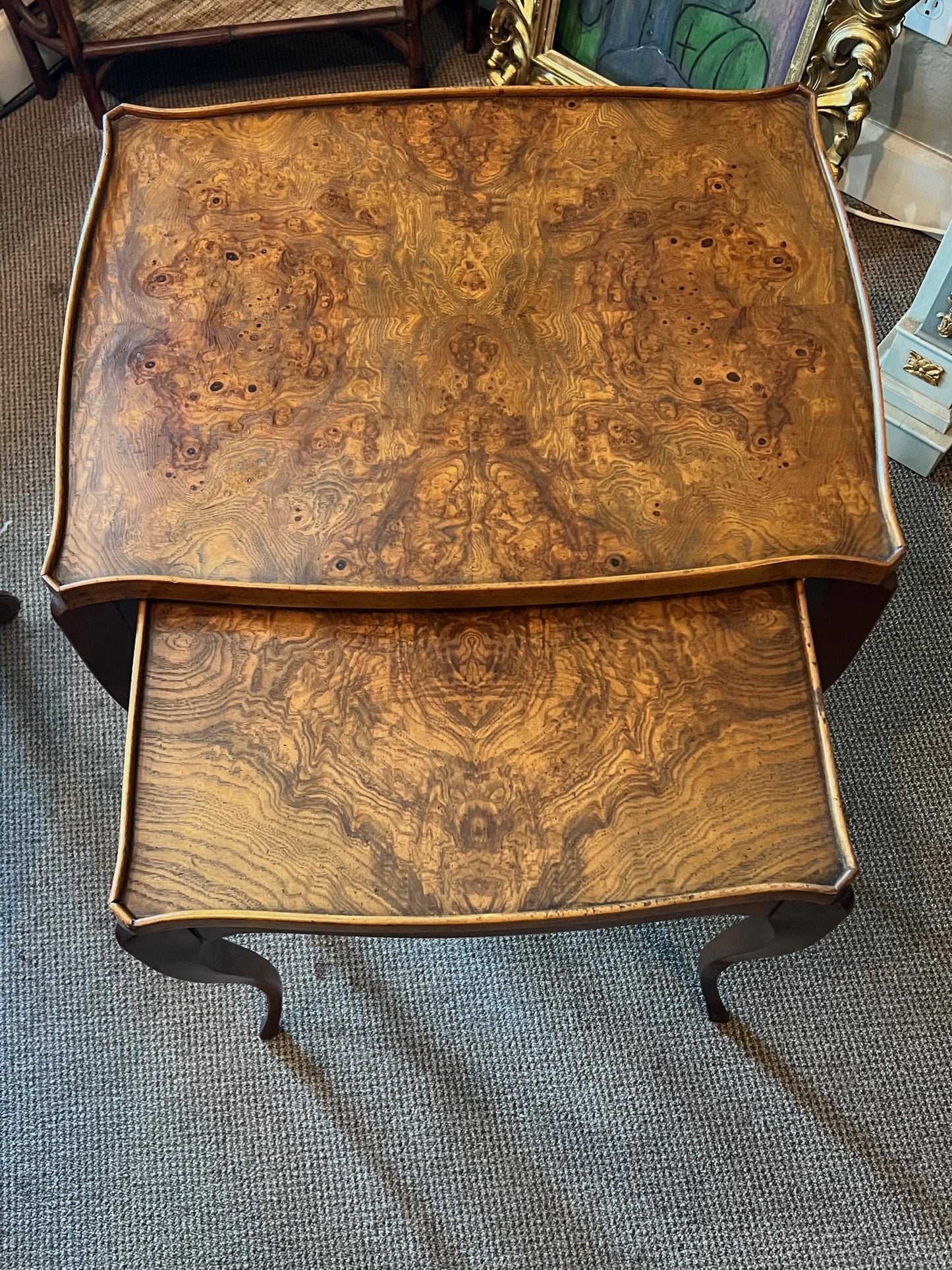 Frisman Vintage Two Nesting Tables by Baker Furniture