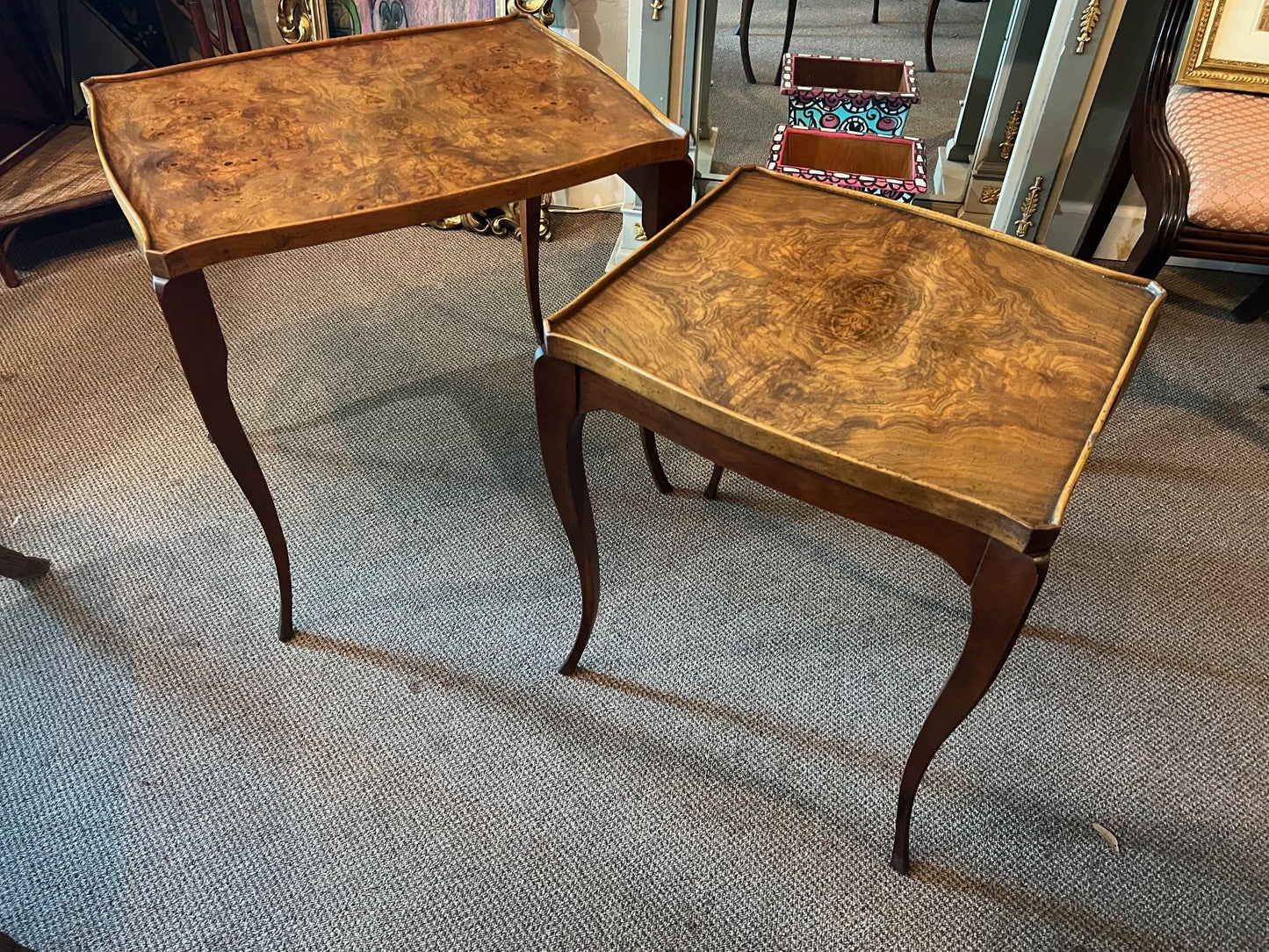 Frisman Vintage Two Nesting Tables by Baker Furniture