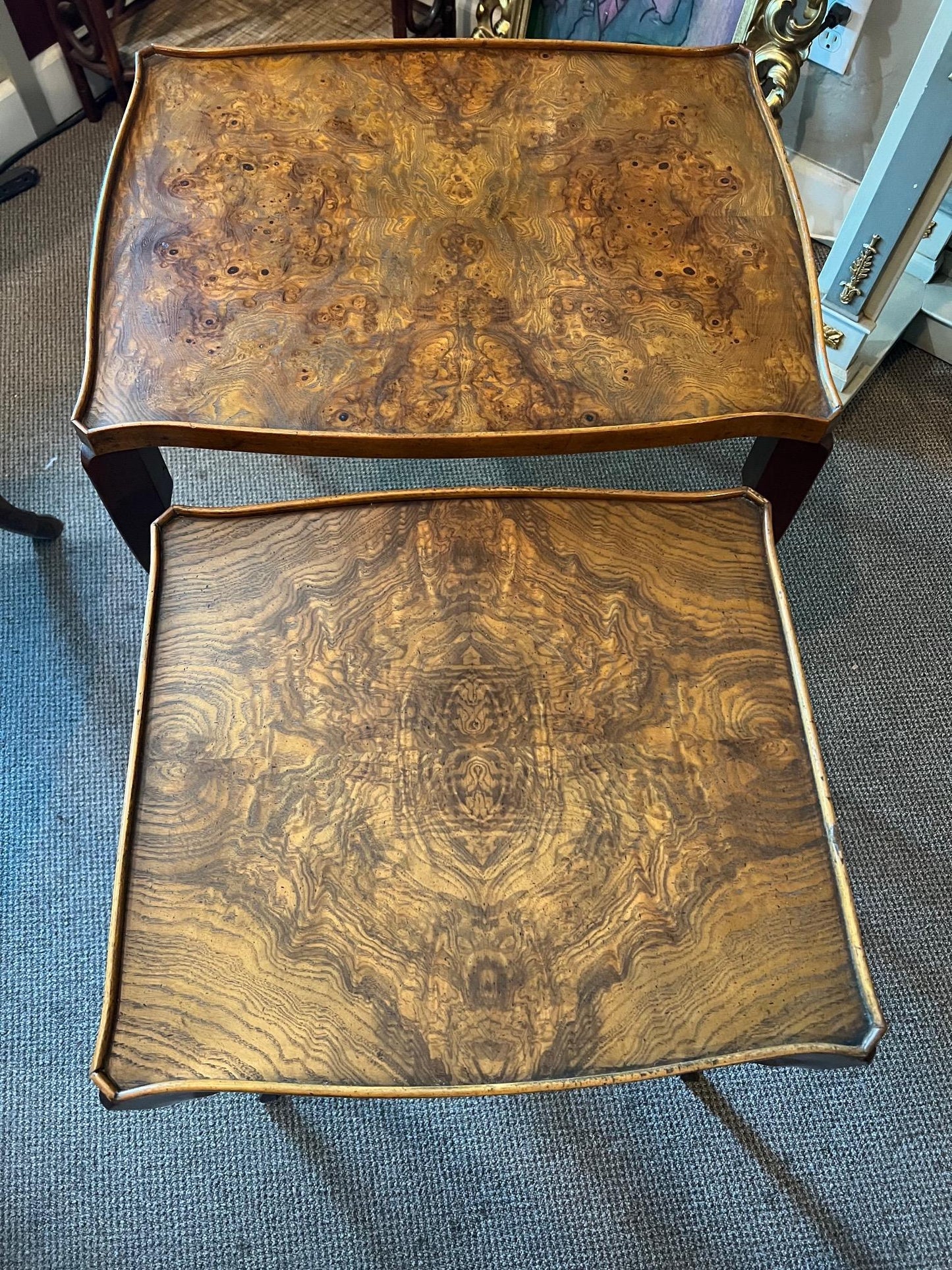 Frisman Vintage Two Nesting Tables by Baker Furniture