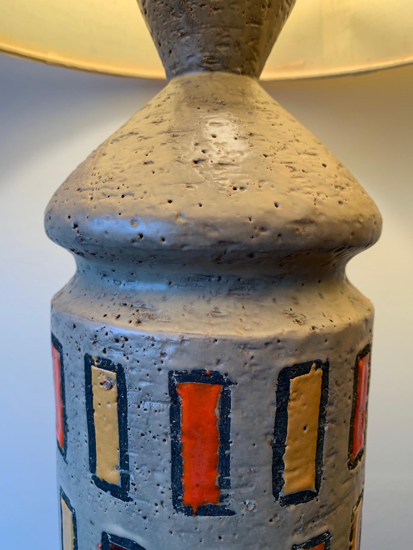 Frisman Vintage Pair of Unusual Bitossi Lamps