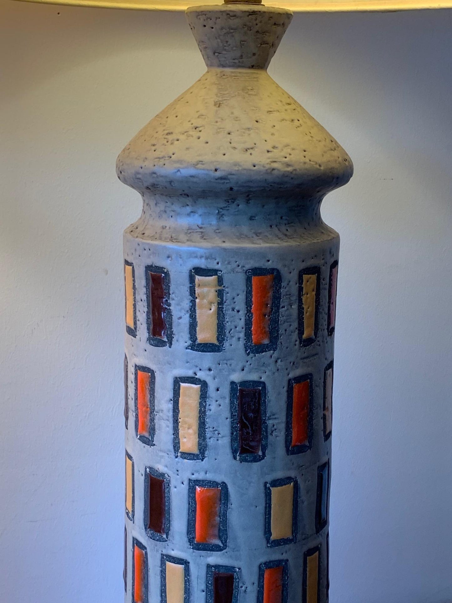 Frisman Vintage Pair of Unusual Bitossi Lamps