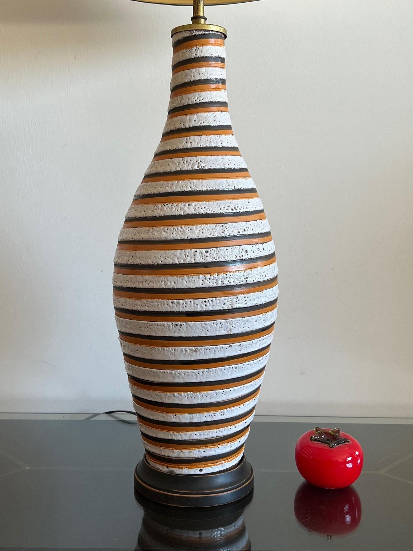 Frisman Vintage Unusual Ceramic Lamp by Bitossi