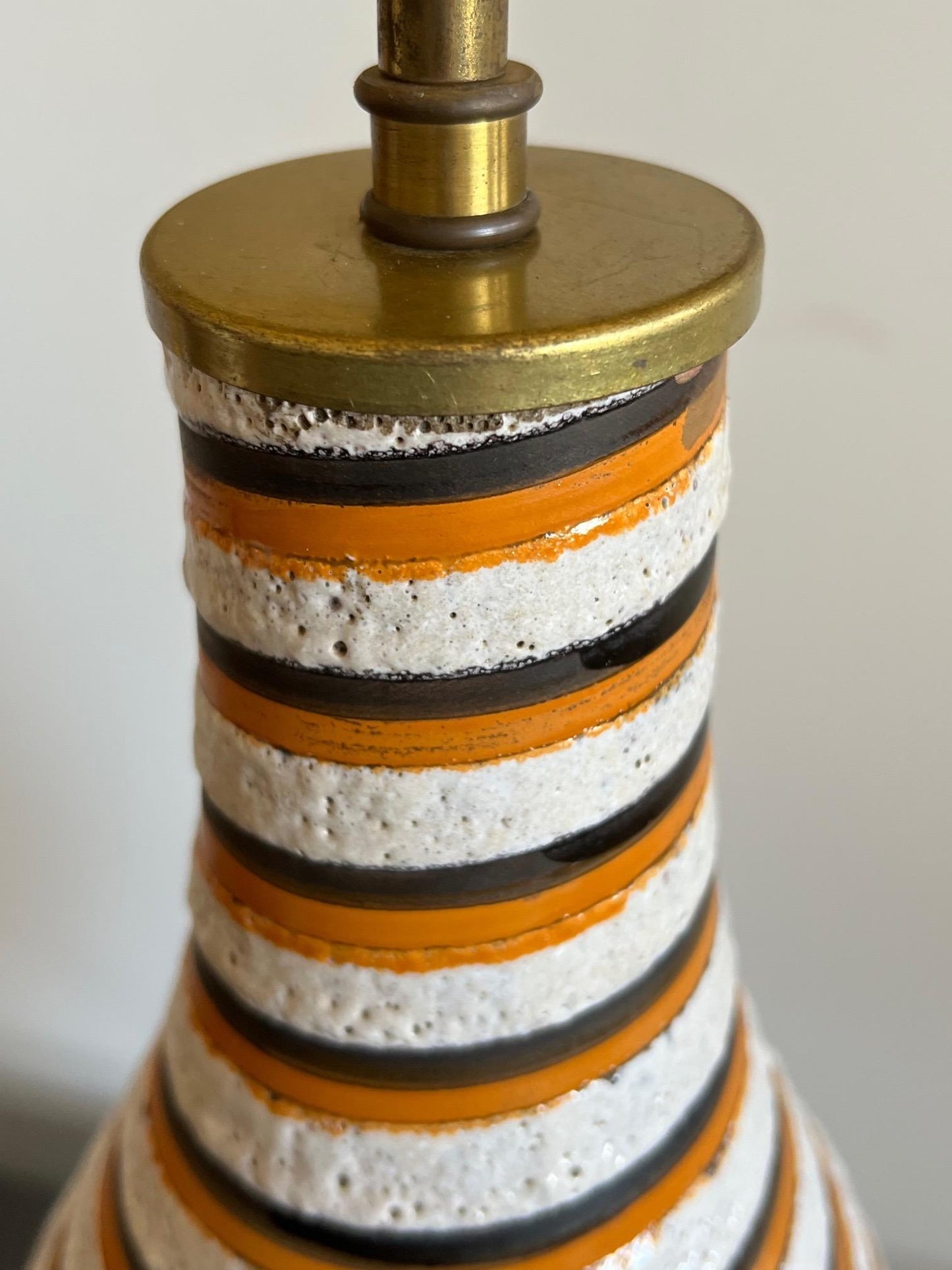 Frisman Vintage Unusual Ceramic Lamp by Bitossi