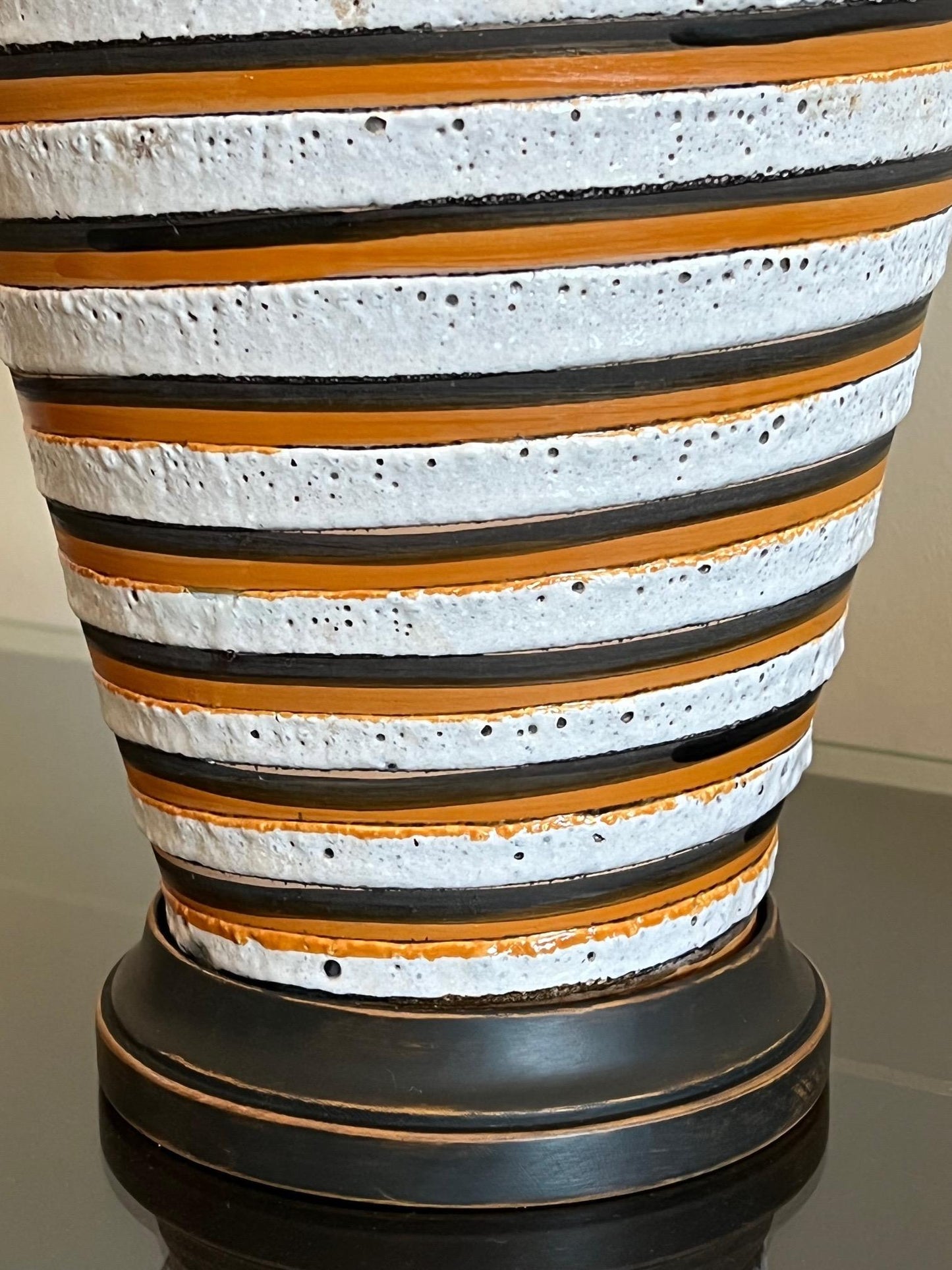 Frisman Vintage Unusual Ceramic Lamp by Bitossi