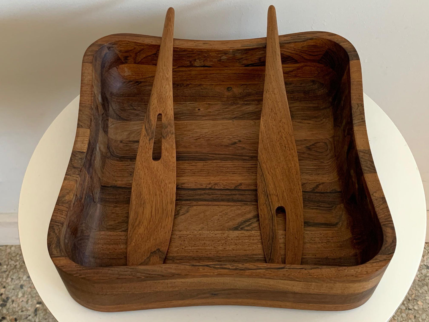 Frisman Vintage Large Rosewood Serving Set by Laurids Lonborg, Denmark