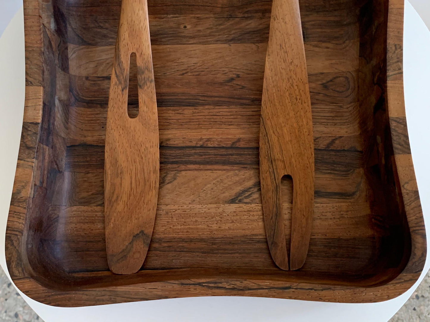 Frisman Vintage Large Rosewood Serving Set by Laurids Lonborg, Denmark