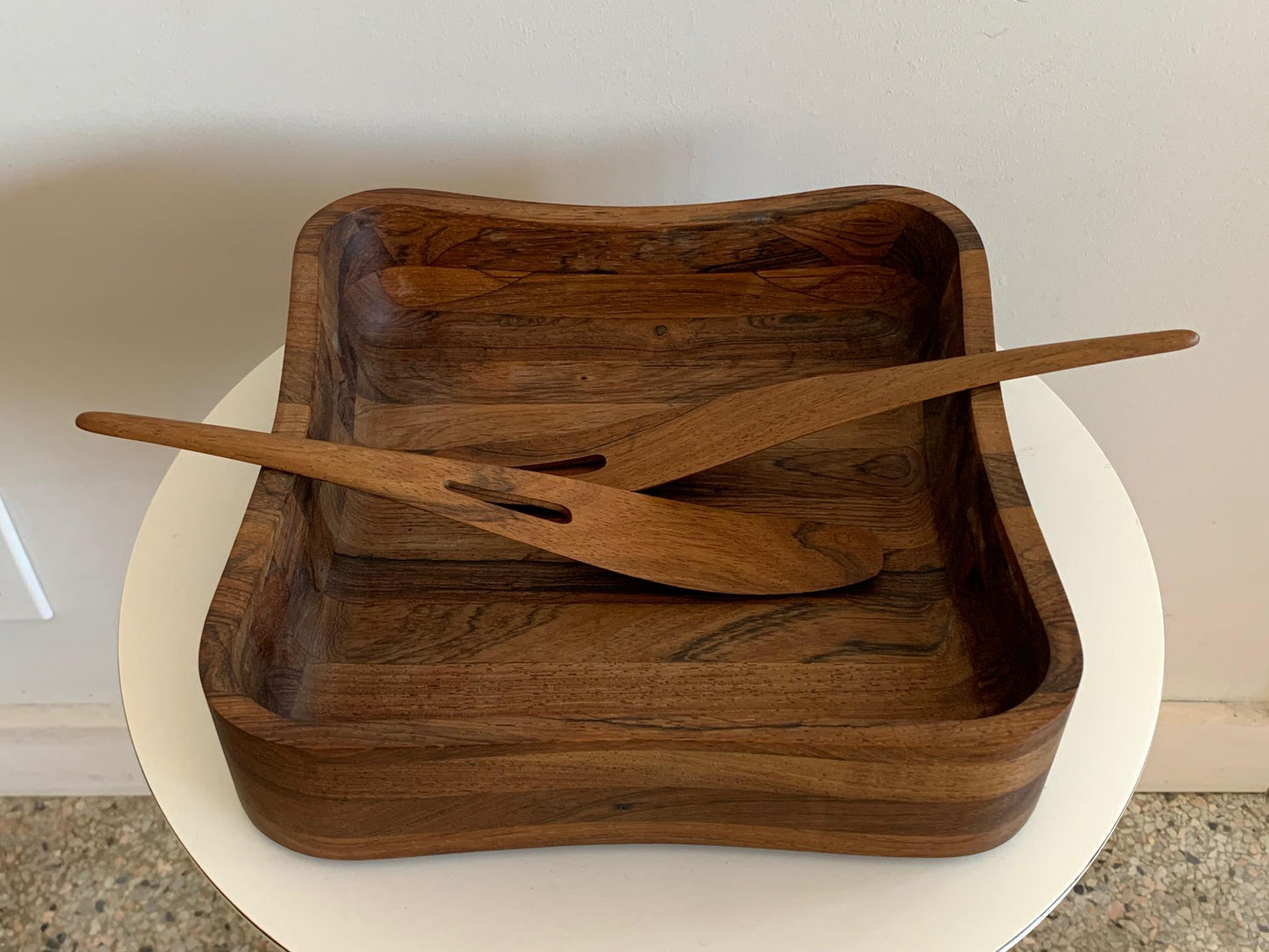 Frisman Vintage Large Rosewood Serving Set by Laurids Lonborg, Denmark