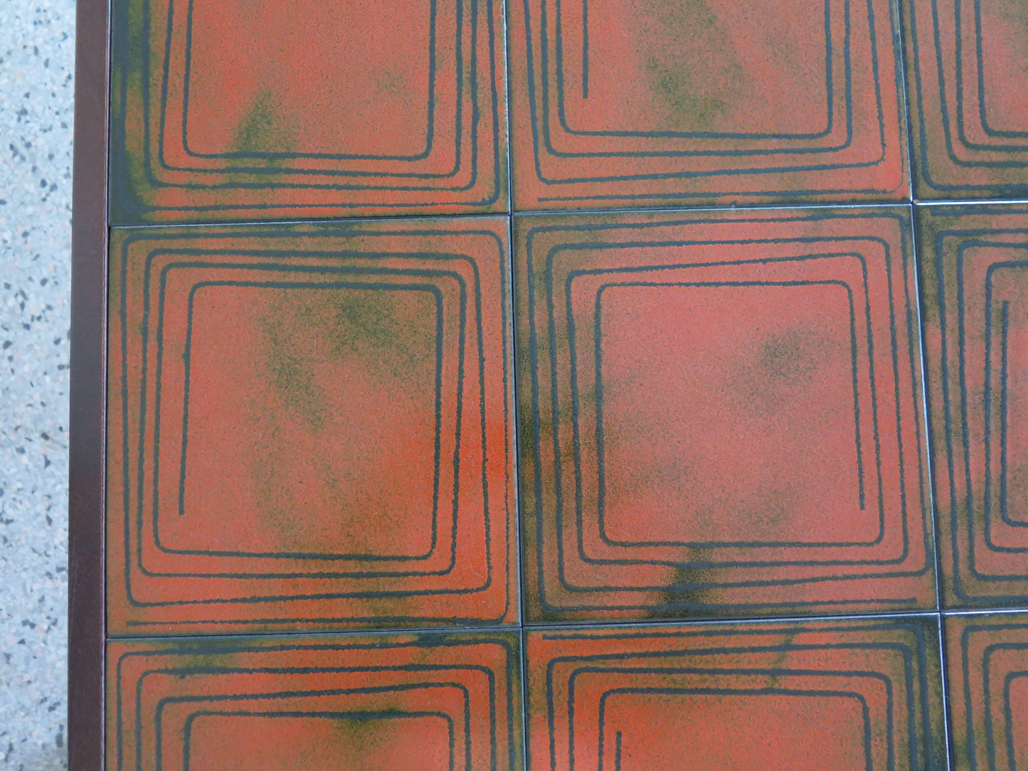 Frisman Vintage Unusual Tile Coffee Table by Bramin Mobler Denmark