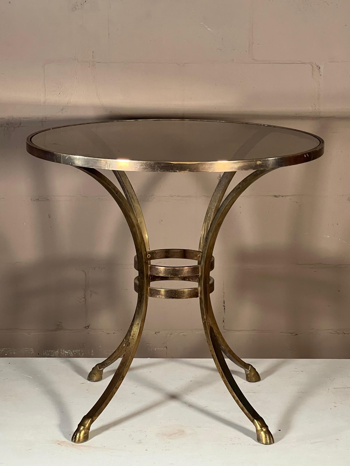 Frisman Vintage Elegant Brass Gueridon ca' 1970's
