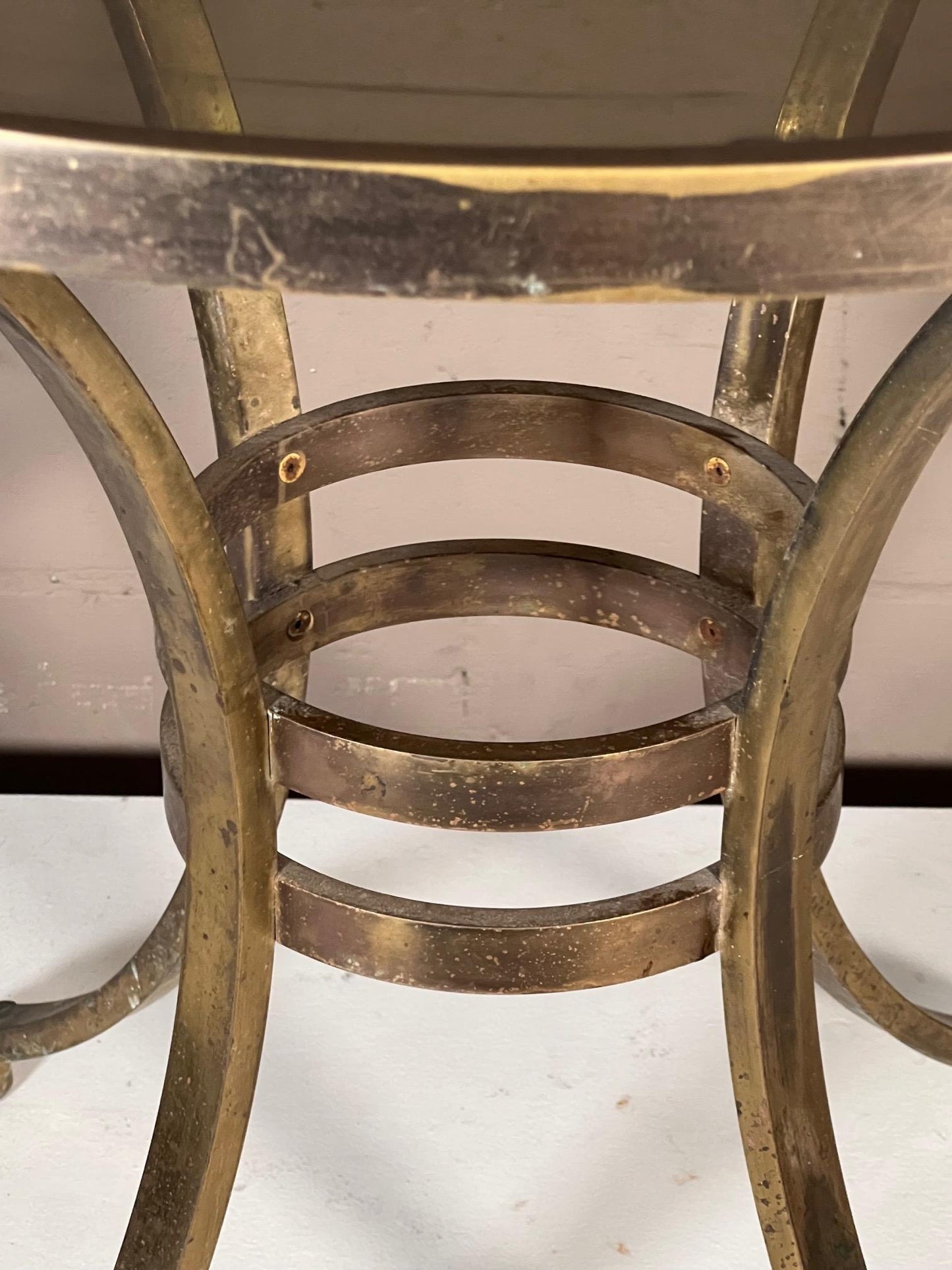 Frisman Vintage Elegant Brass Gueridon ca' 1970's