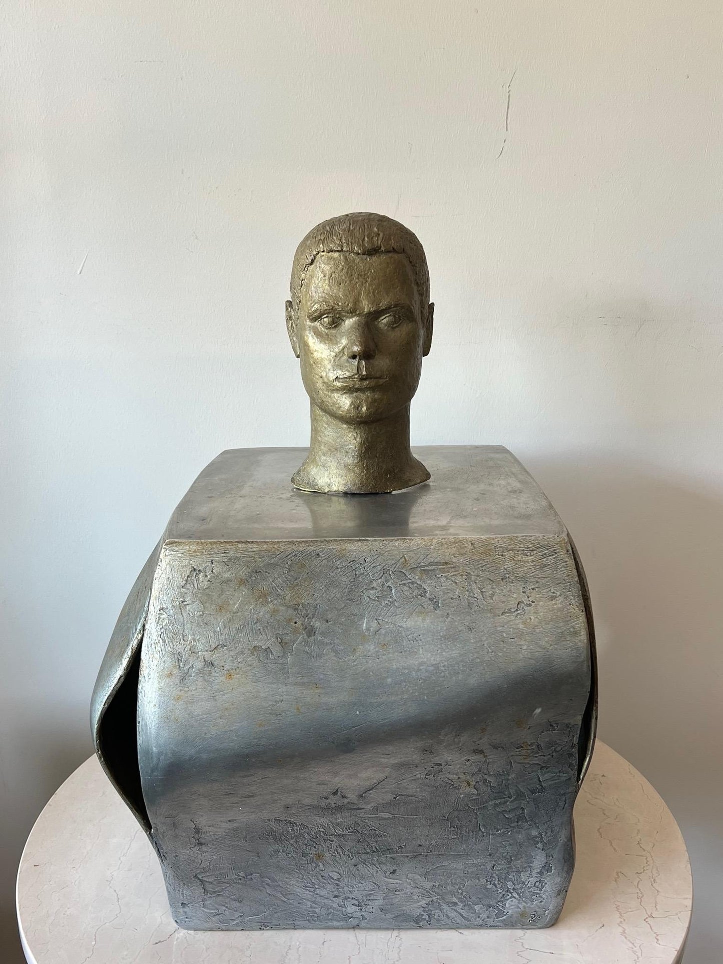 Frisman Vintage Bronze Male Bust by Anne Van Kleeck, circa 1960s