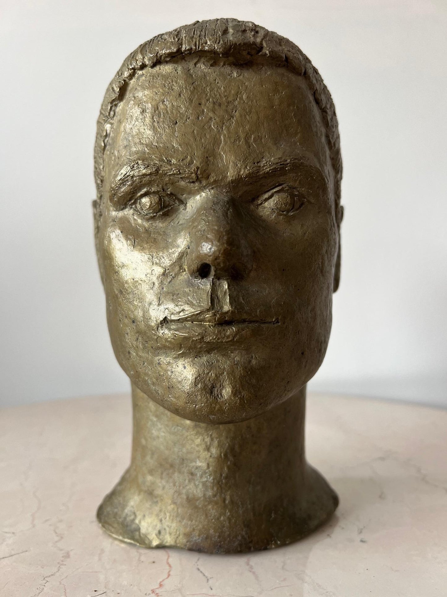 Frisman Vintage Bronze Male Bust by Anne Van Kleeck, circa 1960s
