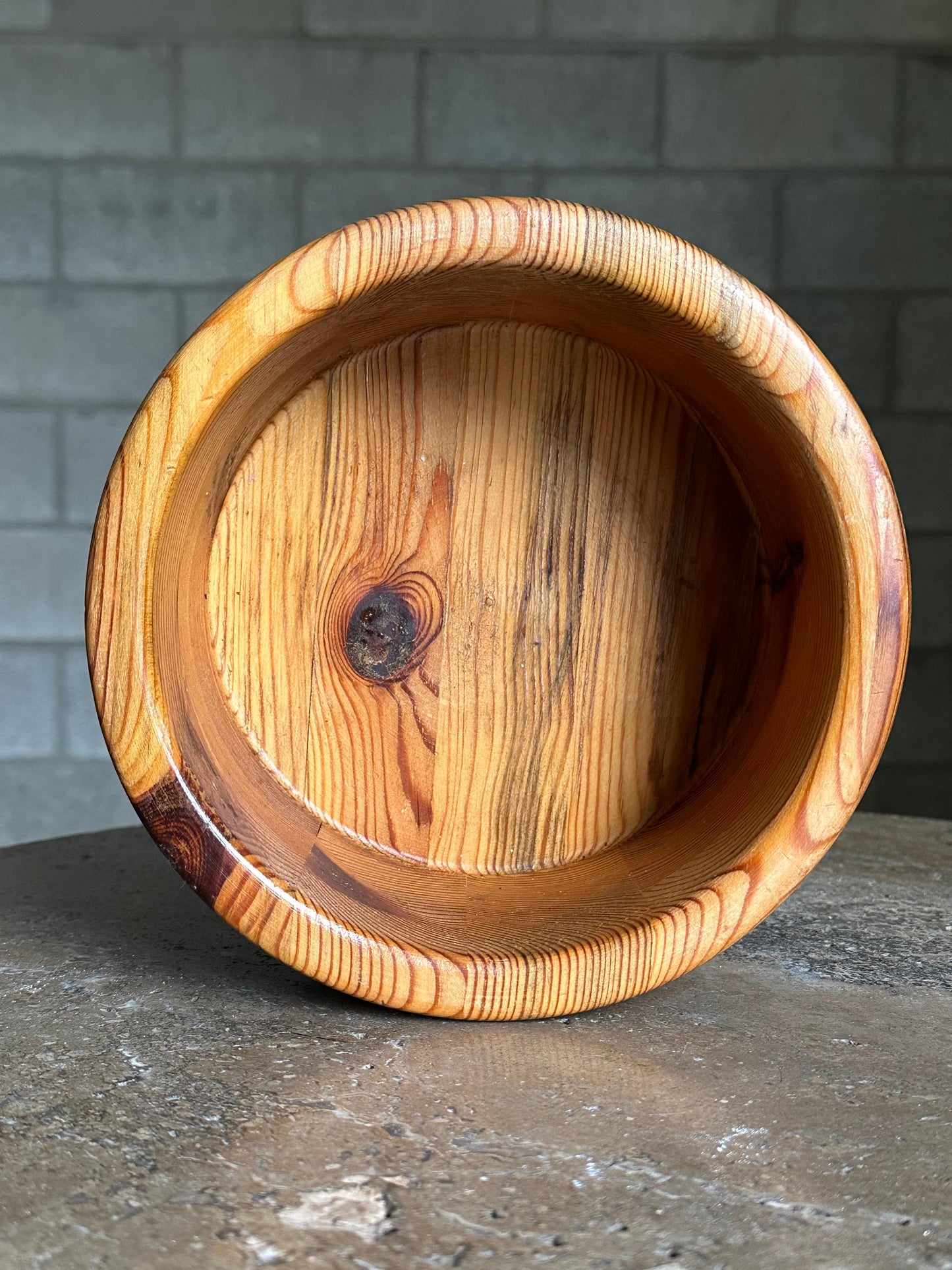 Frisman Vintage Large Pine Bowl by Stig Johnsson for Smålandsslöjd, Värnamo