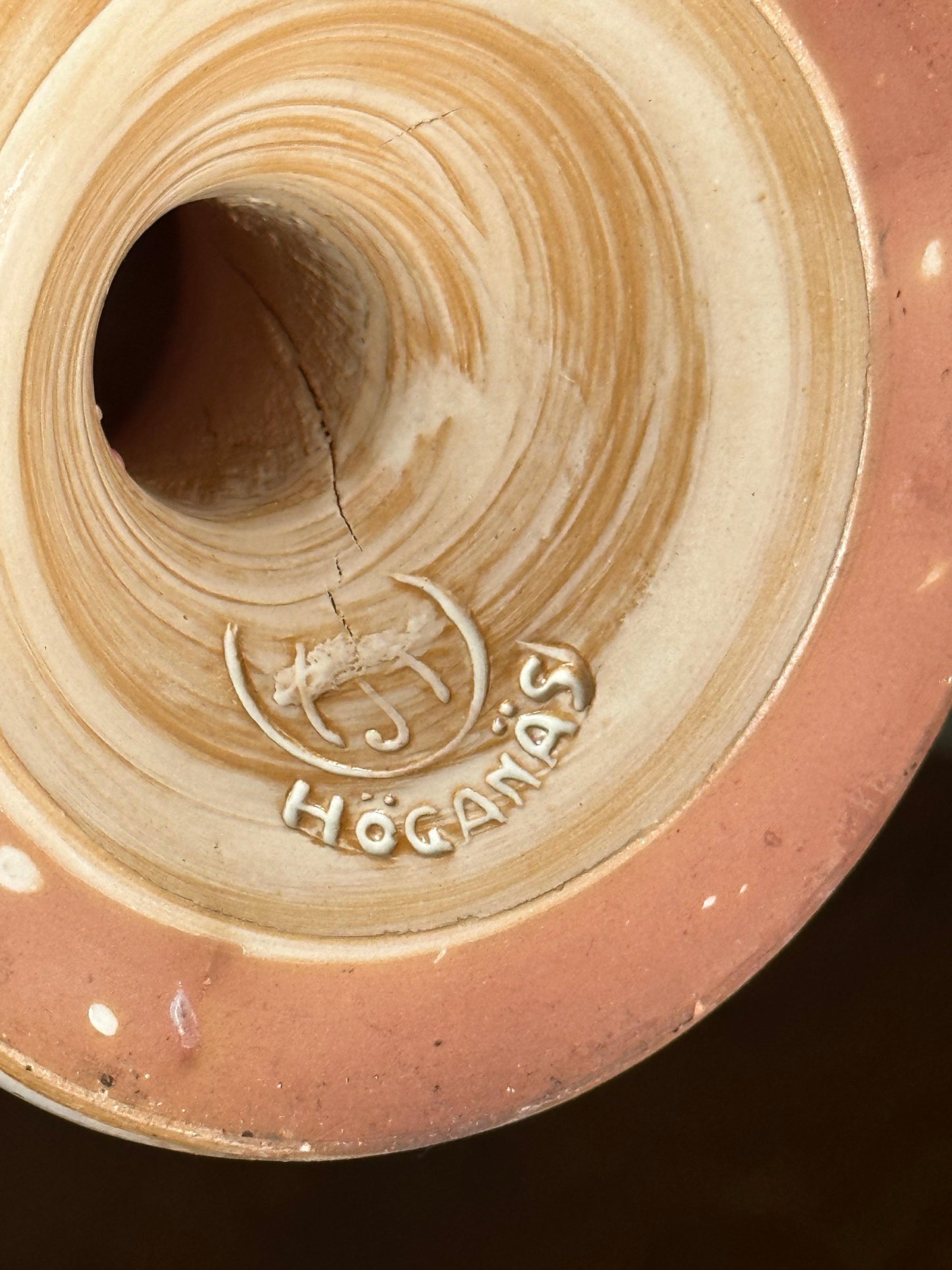 Frisman Vintage Andersson & Johansson Stoneware Candleholder for Höganäs, Sweden