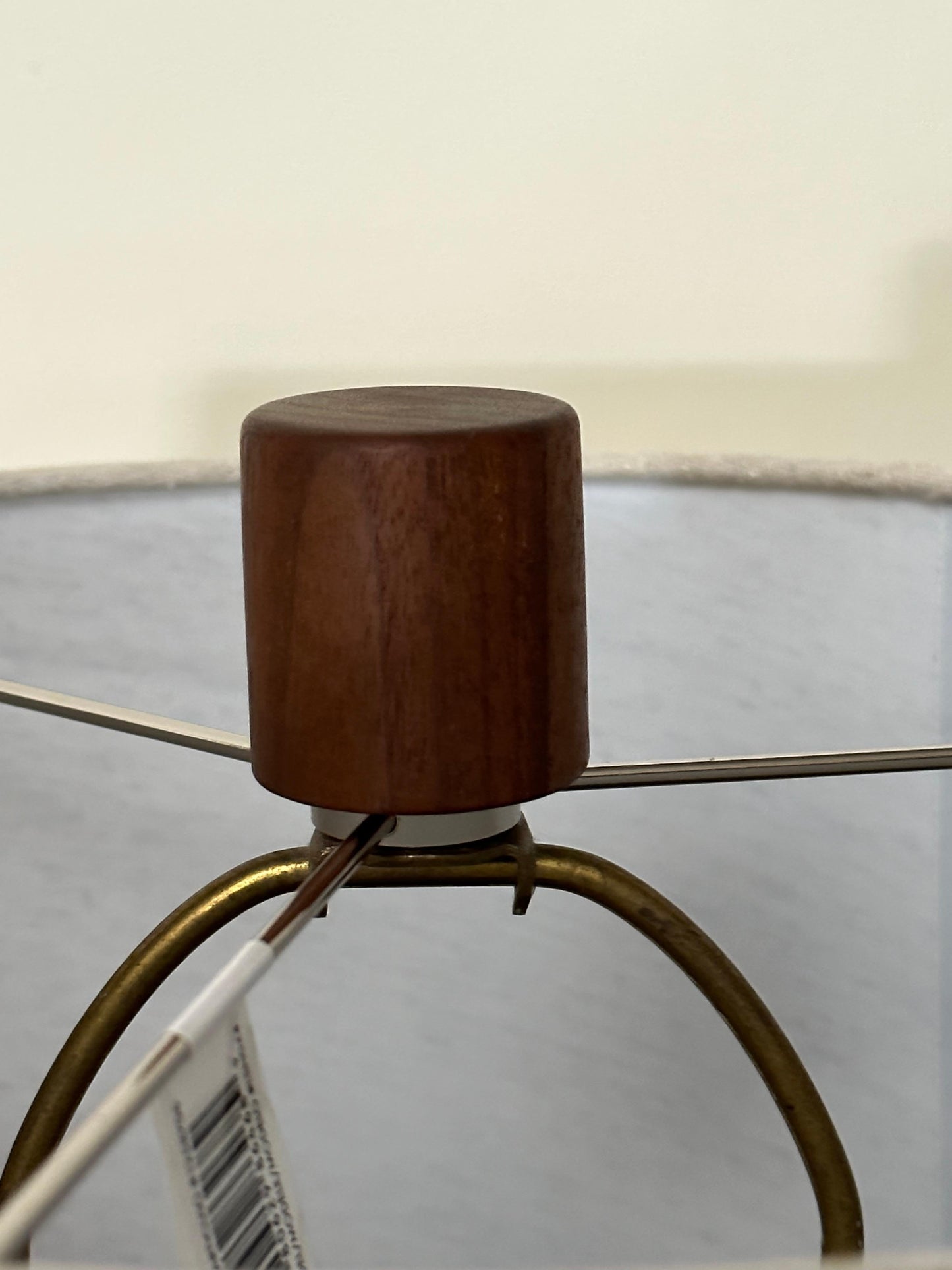 Frisman Vintage Jane and Gordon Martz Ceramic and Walnut Table Lamp