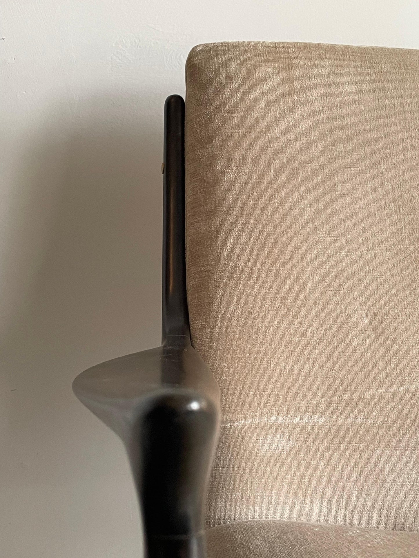 Frisman Vintage Ib Kofod Larsen Sculptural Lounge Chairs
