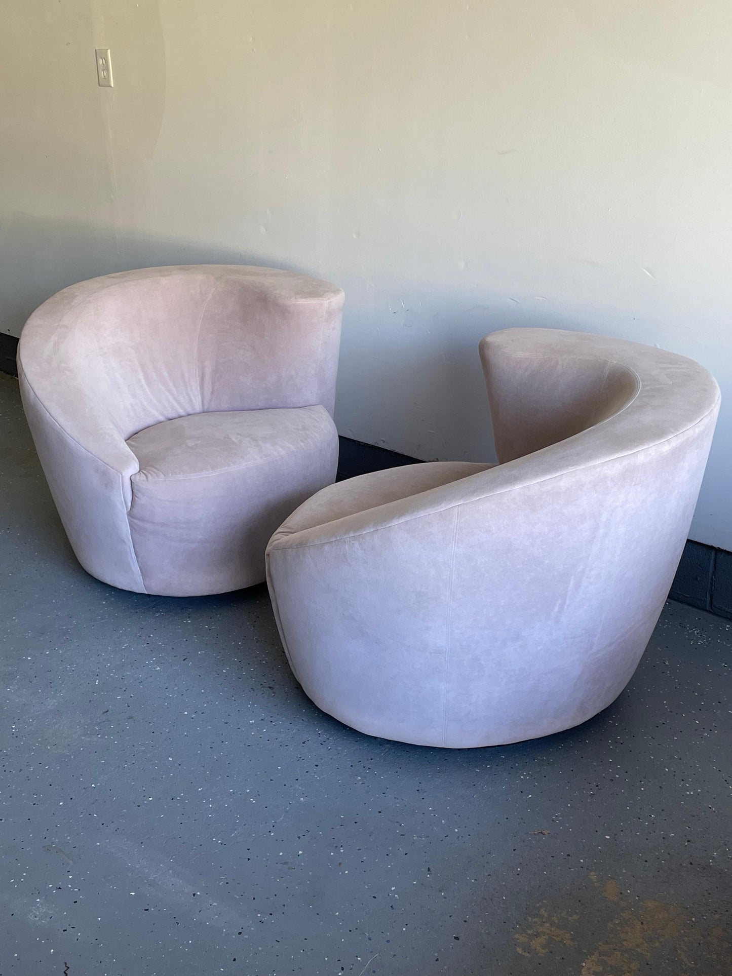 Frisman Vintage Corkscrew or Nautilus Swivel Chairs by Directional
