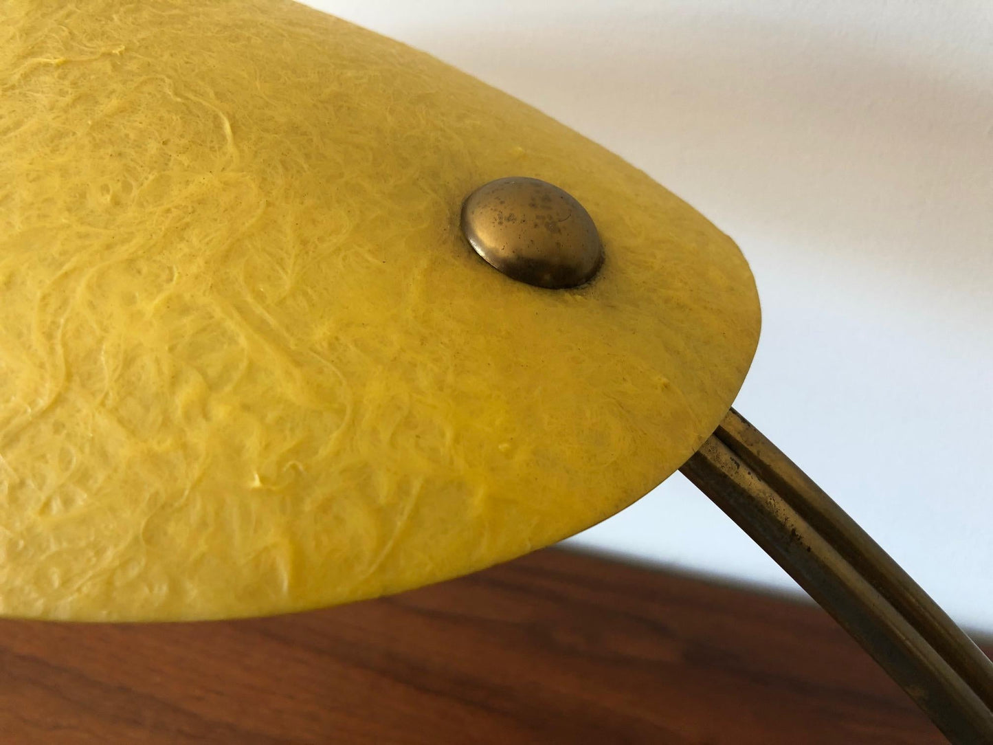 Frisman Vintage Table Lamp with Fiberglass Shade