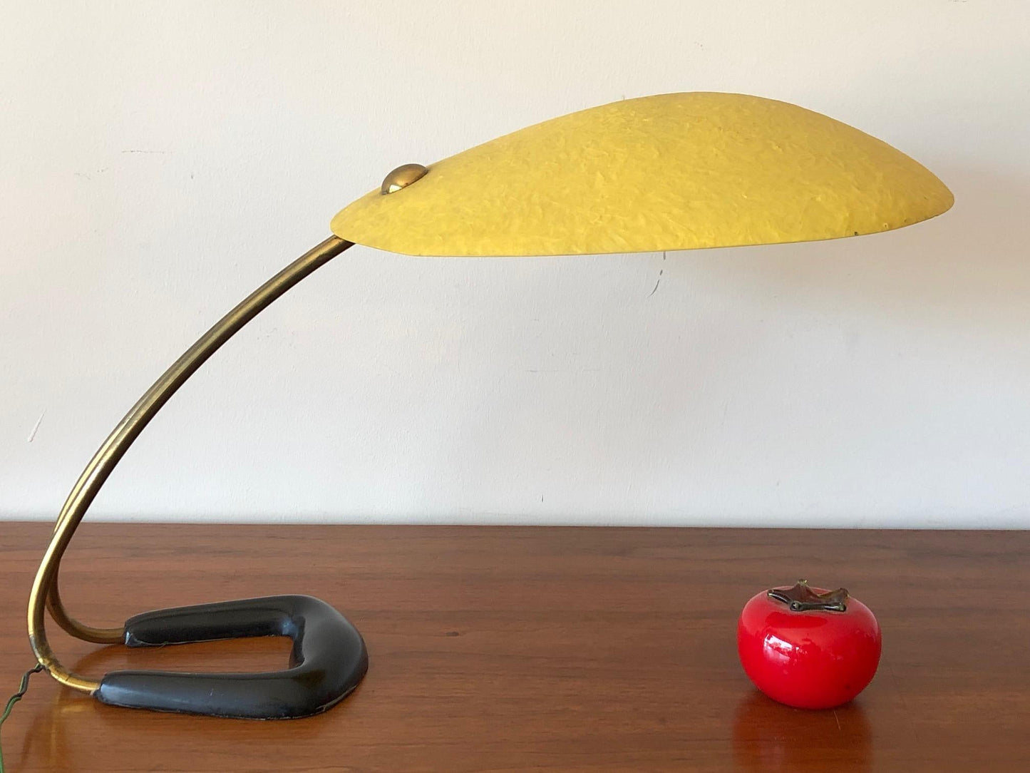 Frisman Vintage Table Lamp with Fiberglass Shade