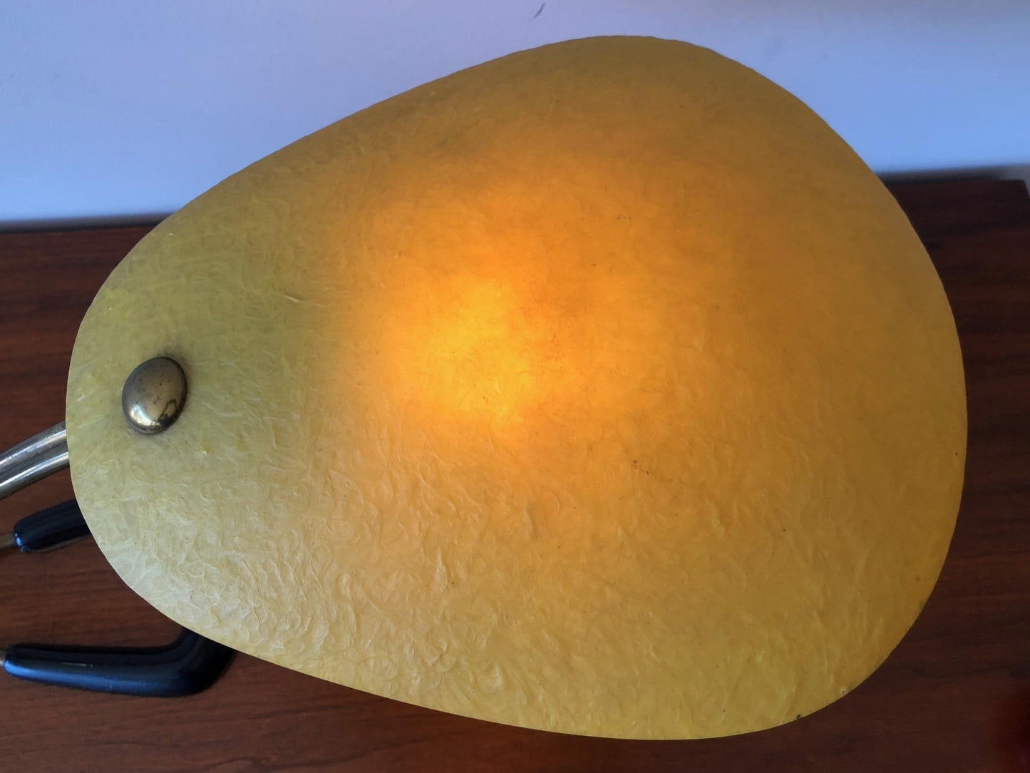 Frisman Vintage Table Lamp with Fiberglass Shade