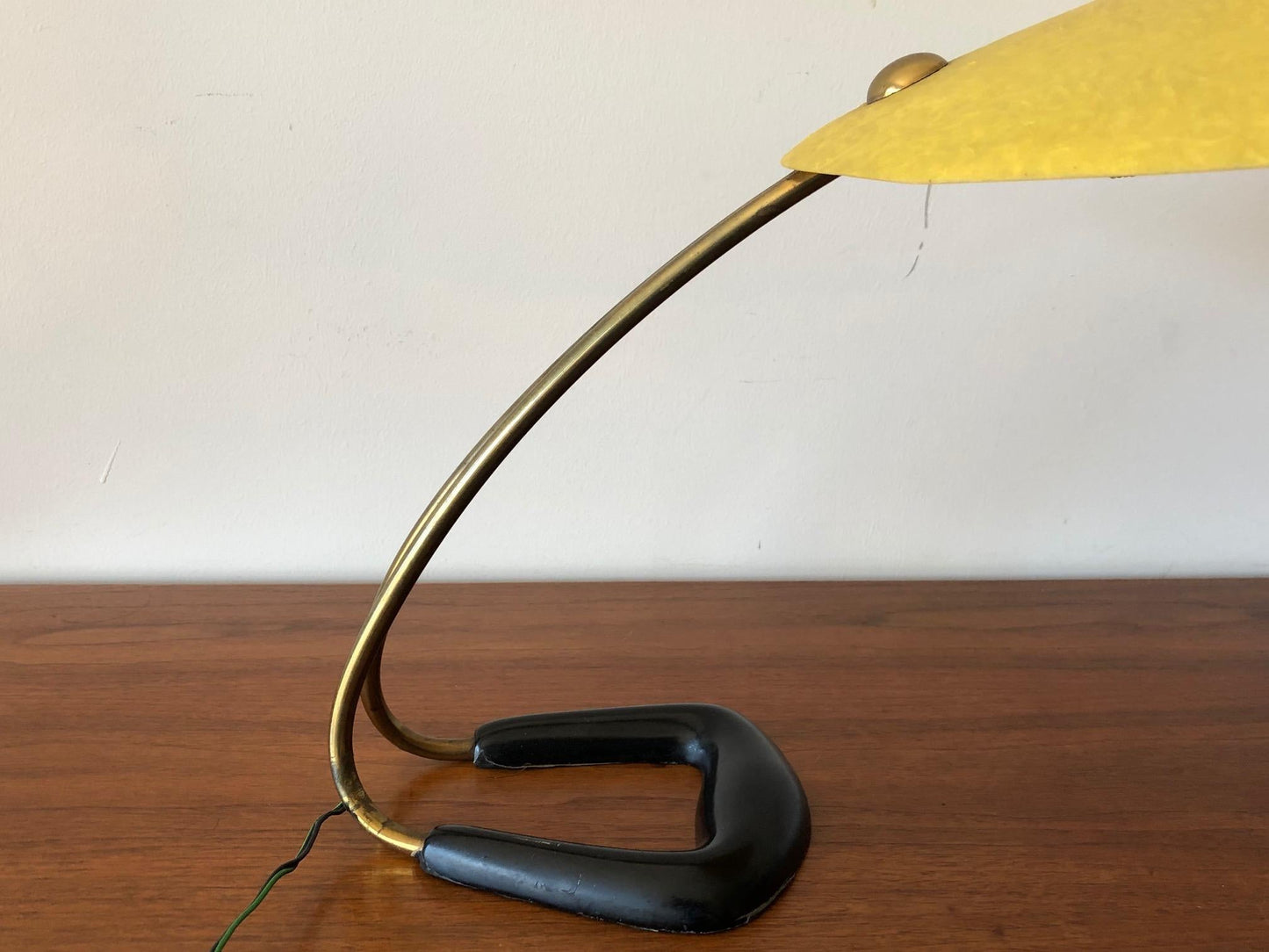 Frisman Vintage Table Lamp with Fiberglass Shade
