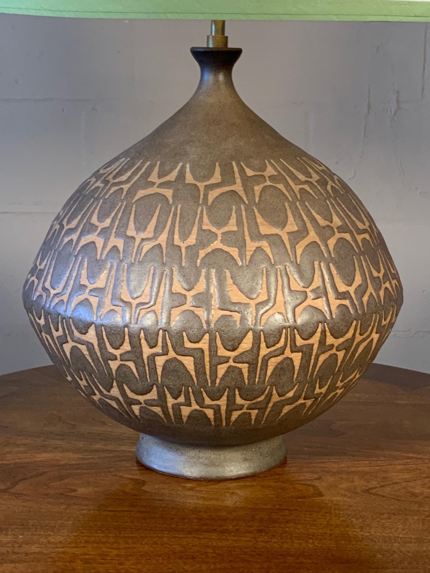 Frisman Vintage Monumental Clyde Burt Ceramic Lamp