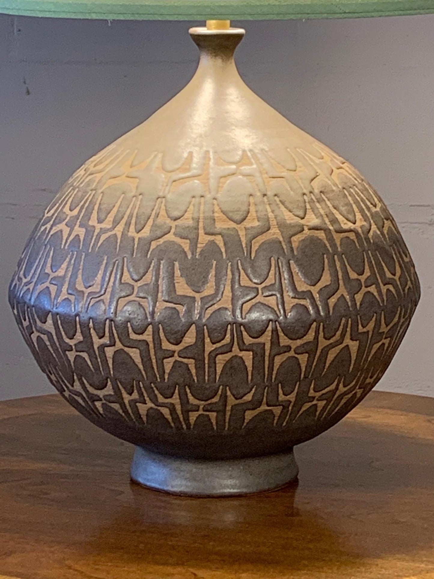 Frisman Vintage Monumental Clyde Burt Ceramic Lamp