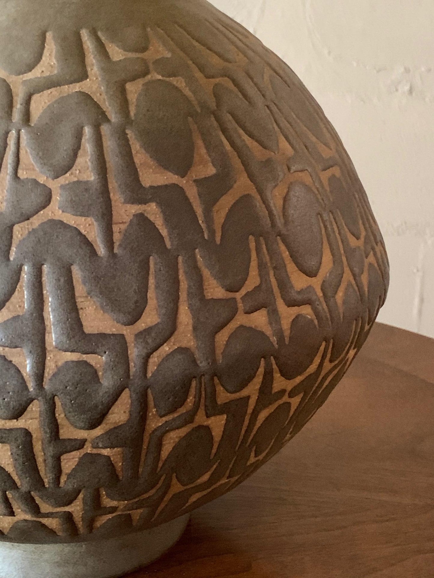 Frisman Vintage Monumental Clyde Burt Ceramic Lamp