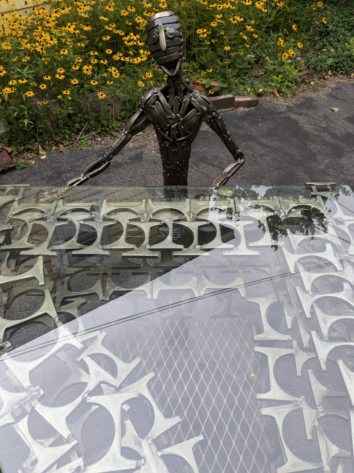 Frisman Vintage Unique Brutalist Coffee Table Sculpture By Colbert Collins 1976