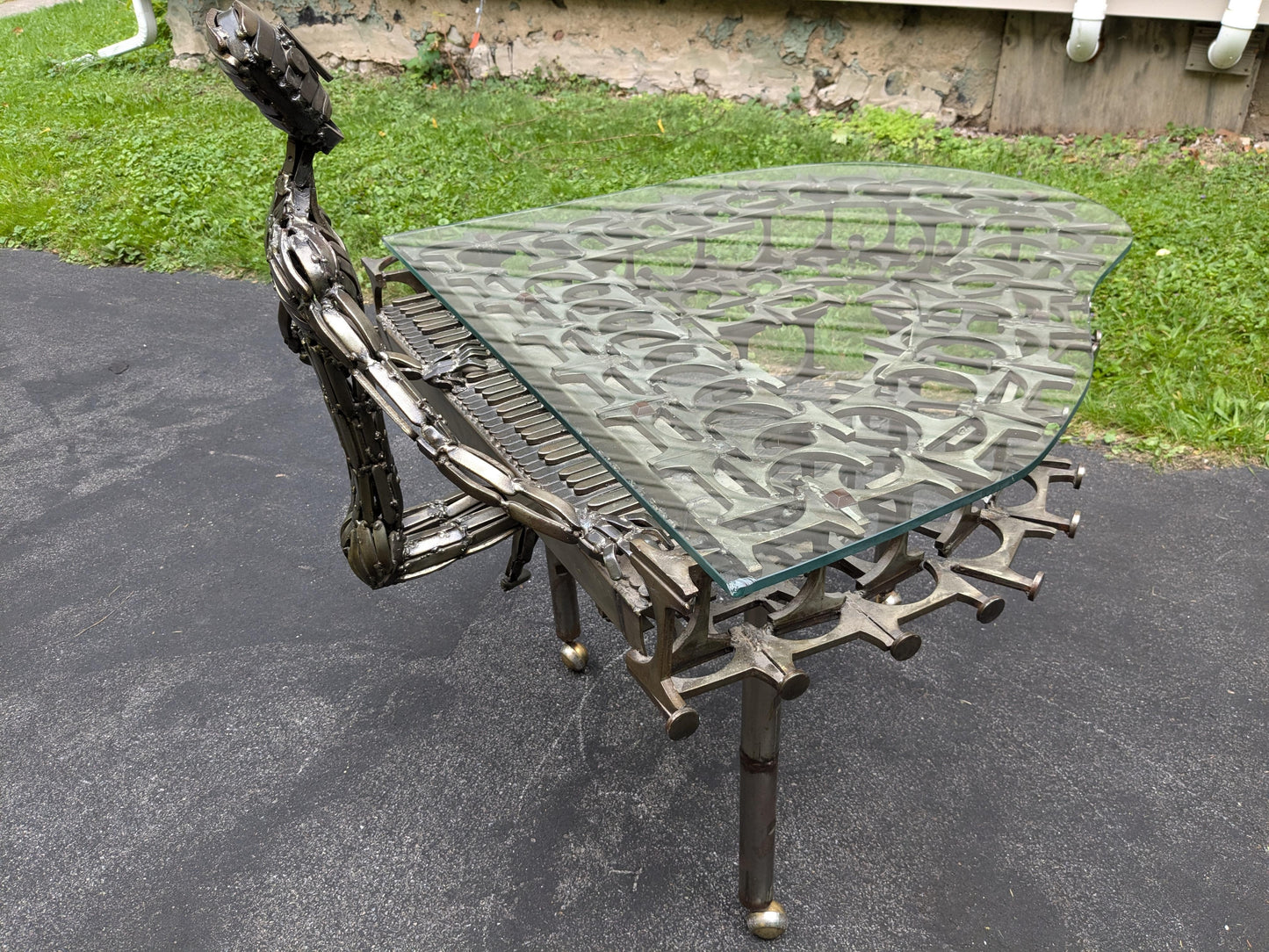 Frisman Vintage Unique Brutalist Coffee Table Sculpture By Colbert Collins 1976