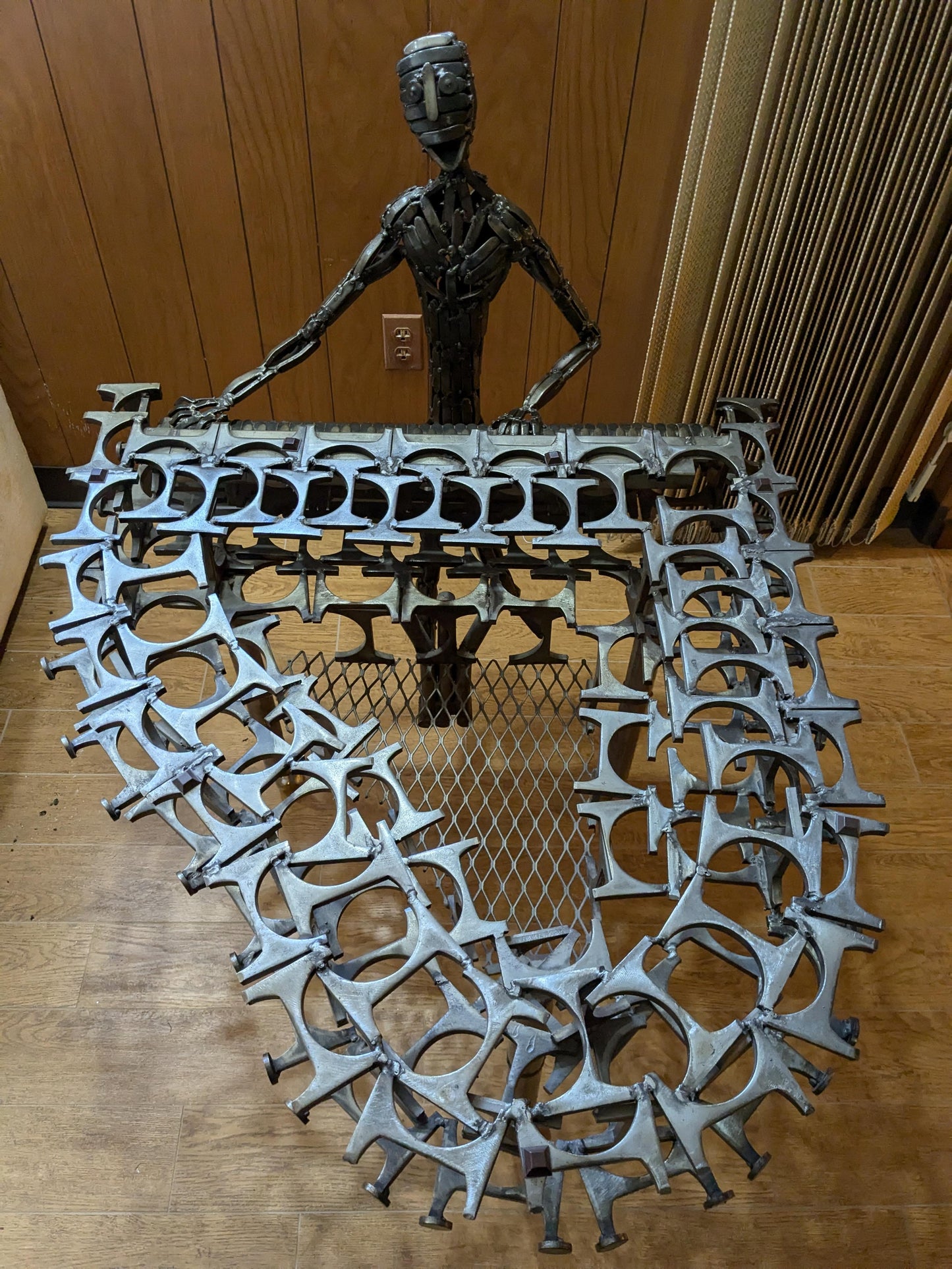 Frisman Vintage Unique Brutalist Coffee Table Sculpture By Colbert Collins 1976